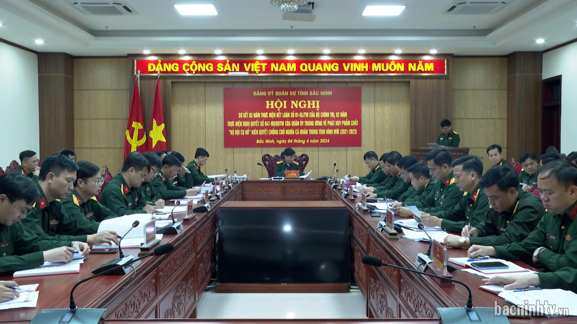 Sơ kết 3 năm thực hiện Kết luận số 01 của Bộ Chính trị           