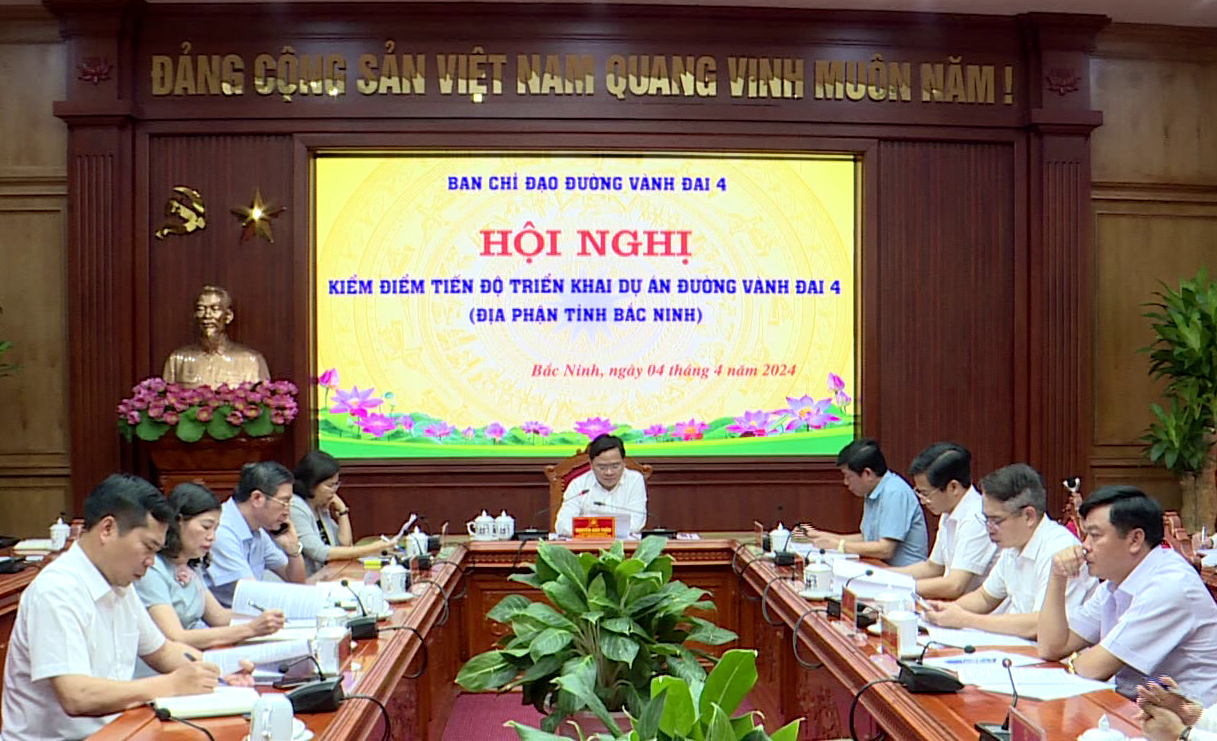 Kiểm điểm, đánh giá tiến độ triển khai dự án đường Vành đai 4, đoạn qua địa phận tỉnh Bắc Ninh