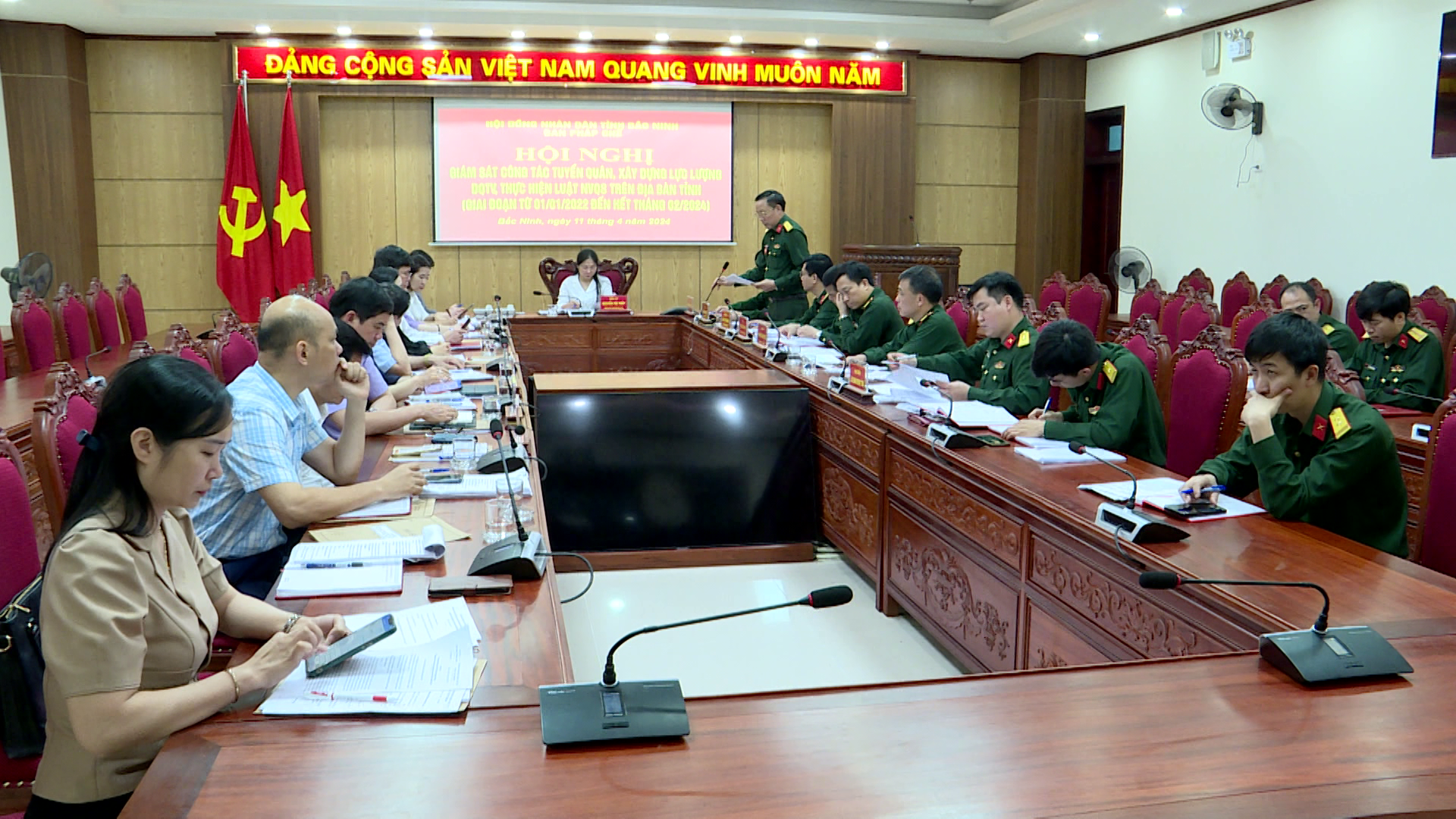 Ban Pháp chế HĐND tỉnh giám sát tại Bộ Chỉ huy Quân sự tỉnh