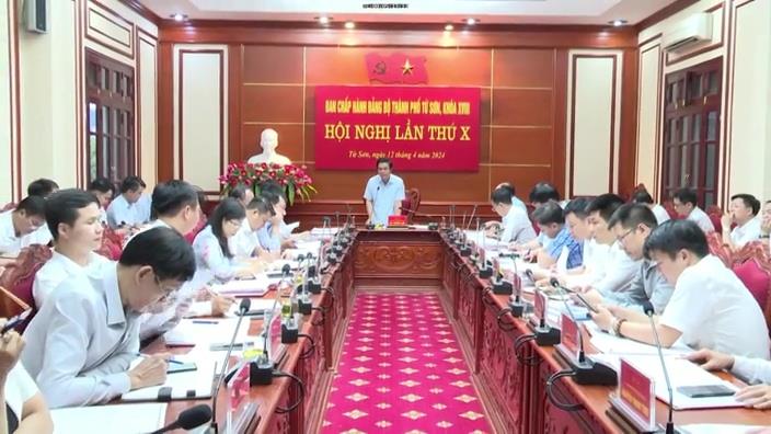 Hội nghị lần thứ 10 BCH Đảng bộ thành phố Từ Sơn  