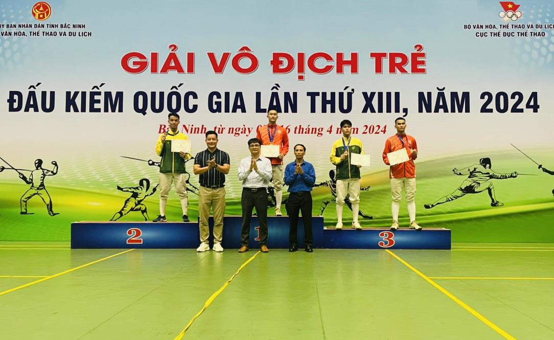Bắc Ninh đứng thứ Ba Giải Vô địch trẻ Đấu kiếm Quốc gia lần thứ XIII