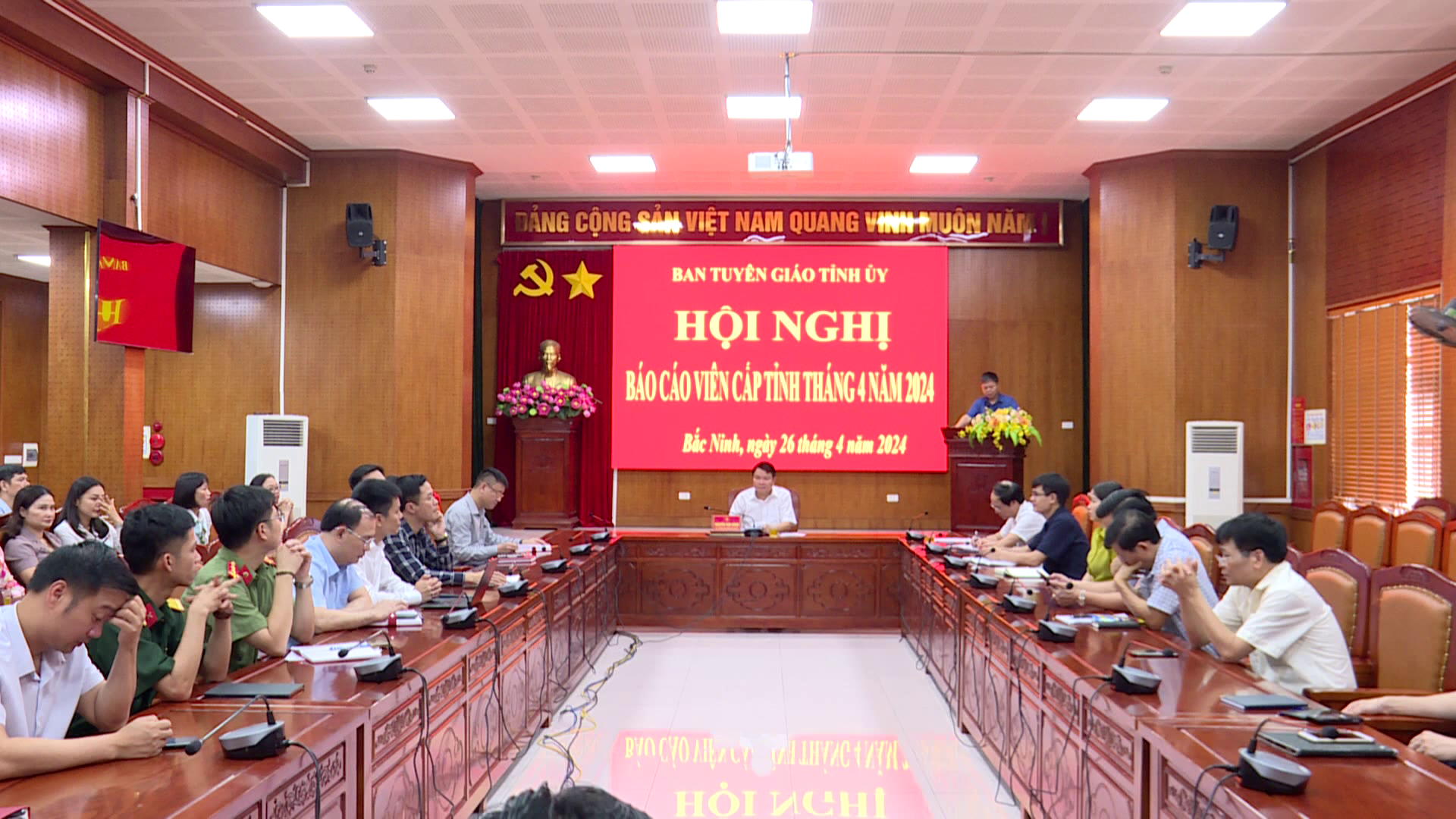 Ban Tuyên giáo tổ chức Hội nghị Báo cáo viên cấp tỉnh tháng 4