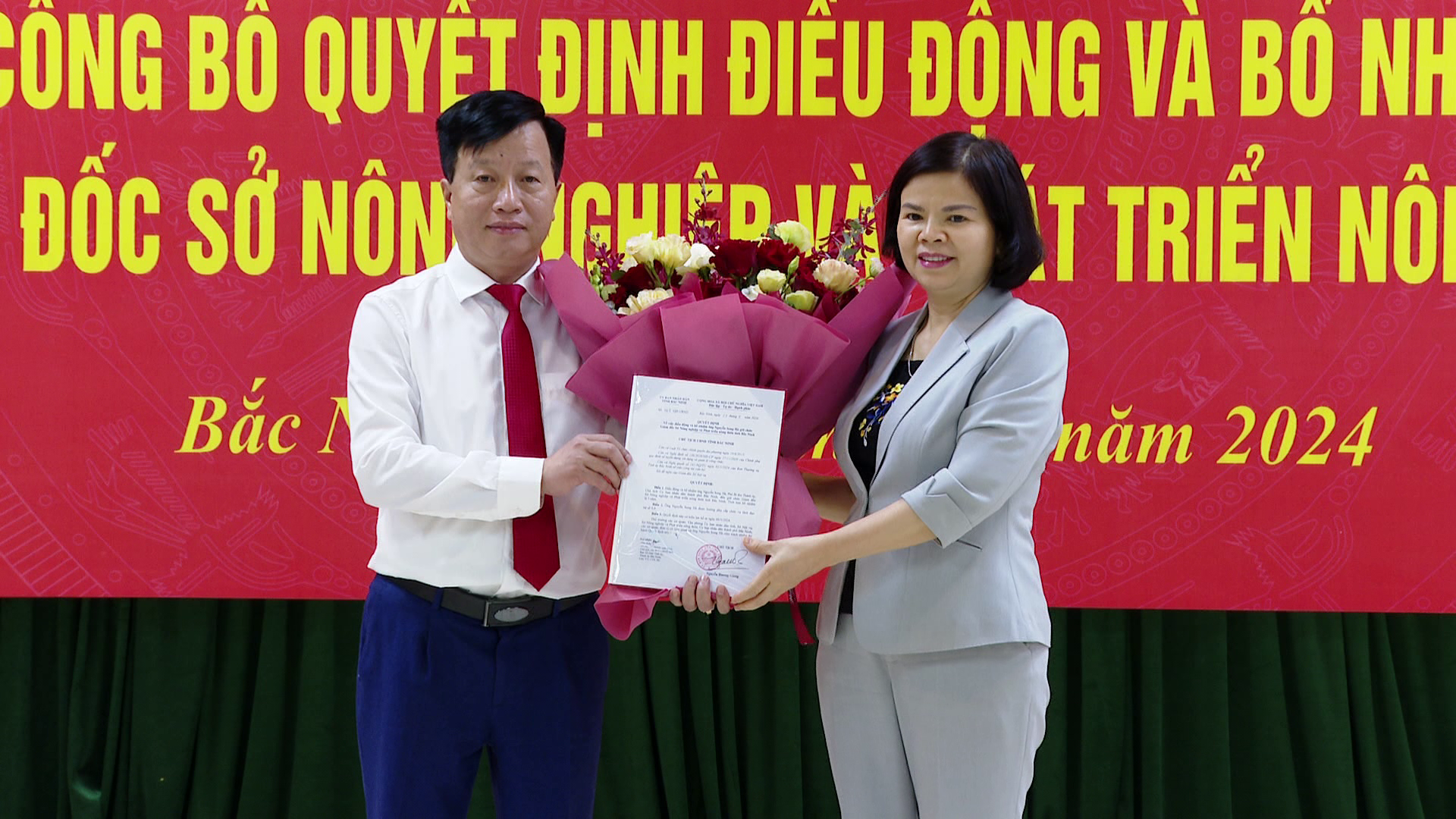 Trao Quyết định bổ nhiệm Giám đốc Sở NN&PTNT Bắc Ninh