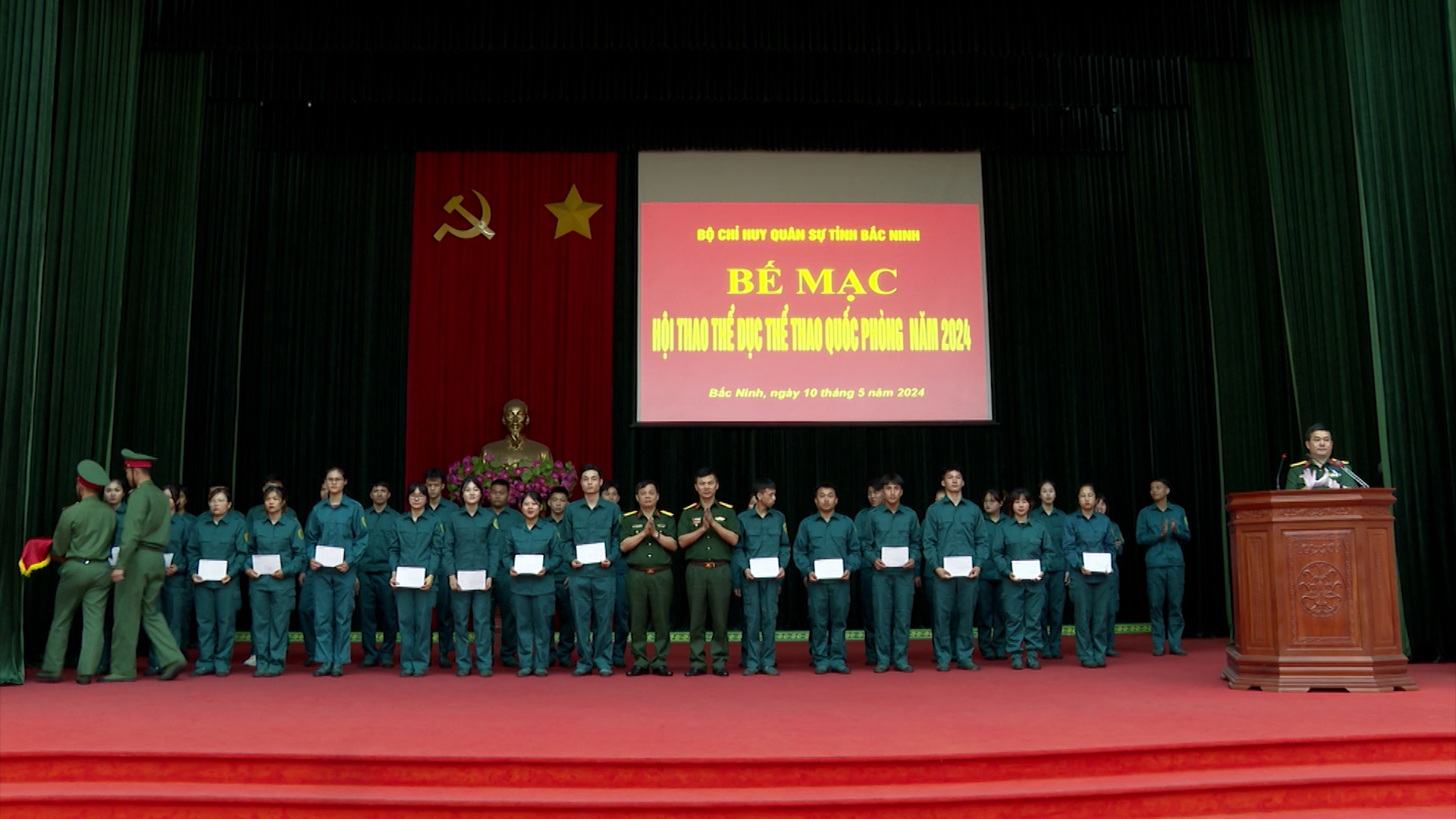 Bế mạc Hội thao Thể dục thể thao quốc phòng lực lượng vũ trang tỉnh
