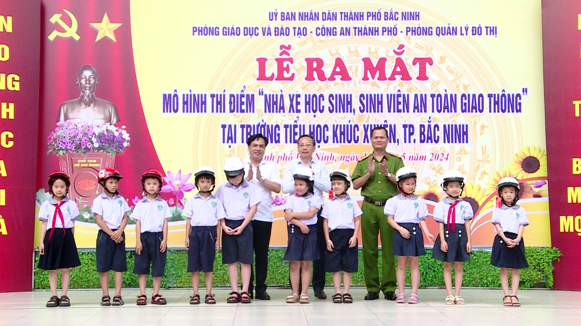 TP Bắc Ninh ra mắt mô hình “Nhà xe an toàn giao thông”  tại Trường Tiểu học Khúc Xuyên