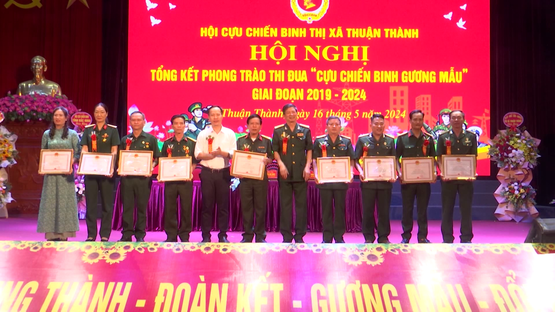 Hội CCB Thuận Thành tổng kết phong trào thi đua CCB gương mẫu