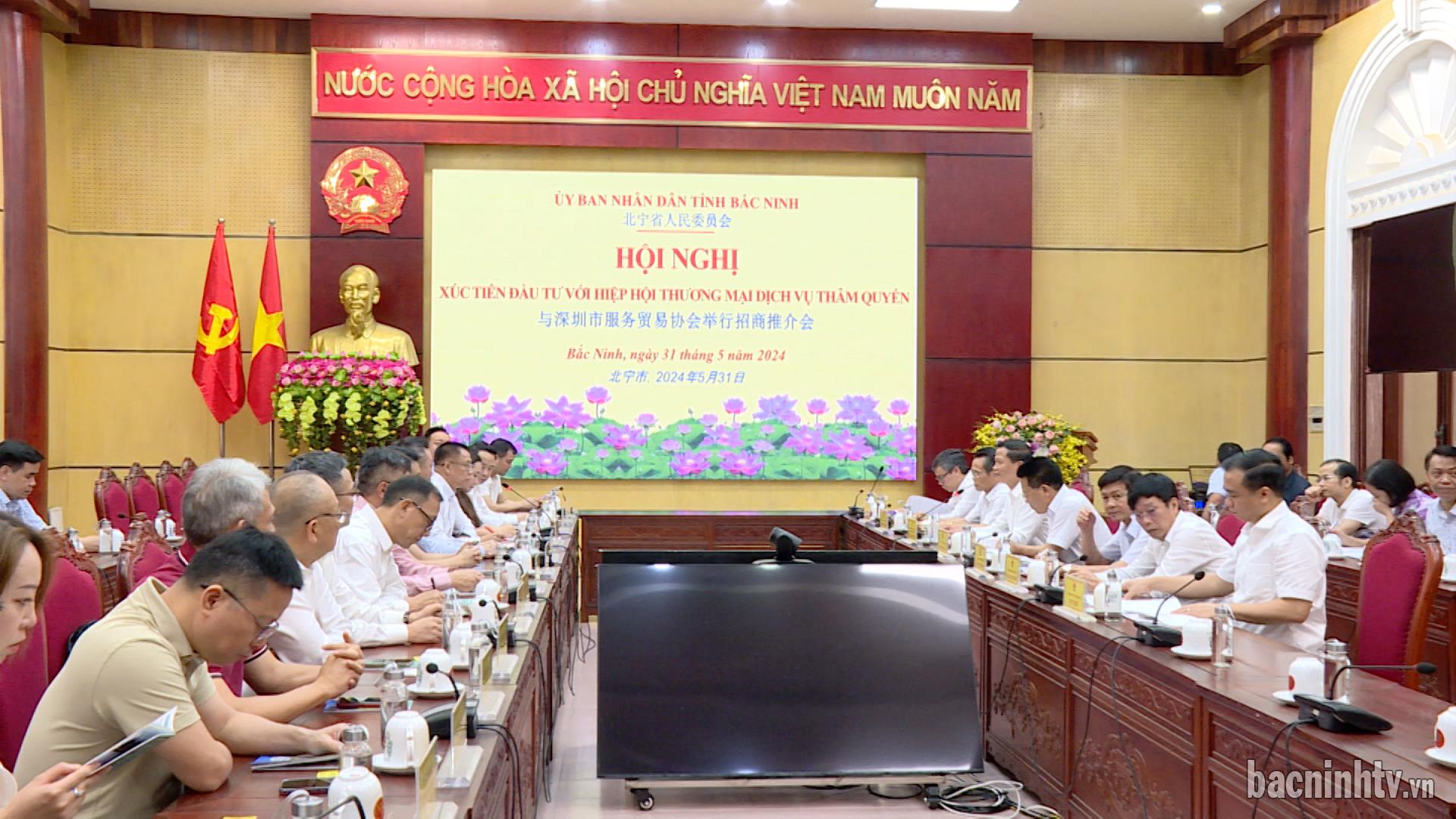 Hiệp hội Thương mại Dịch vụ Thâm Quyến (Trung Quốc)  xúc tiến đầu tư tại Bắc Ninh