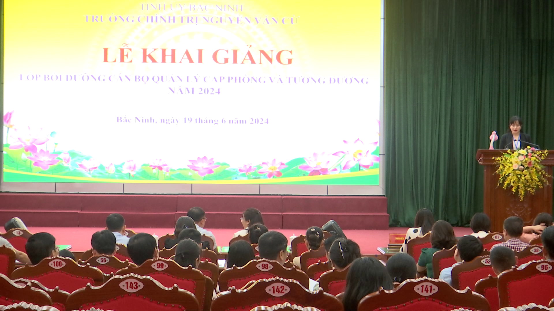 Khai giảng lớp Bồi dưỡng cán bộ quản lý cấp phòng và tương đương năm 2024
