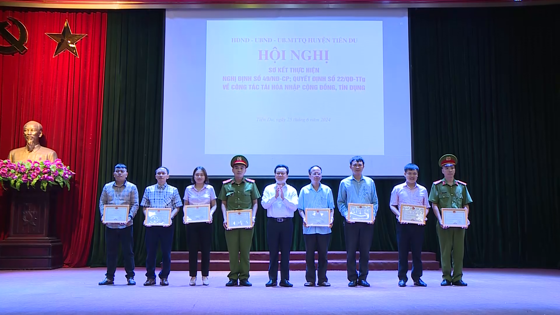 Tiên Du sơ kết thực hiện Nghị định của Chính phủ về tái hòa nhập cộng đồng