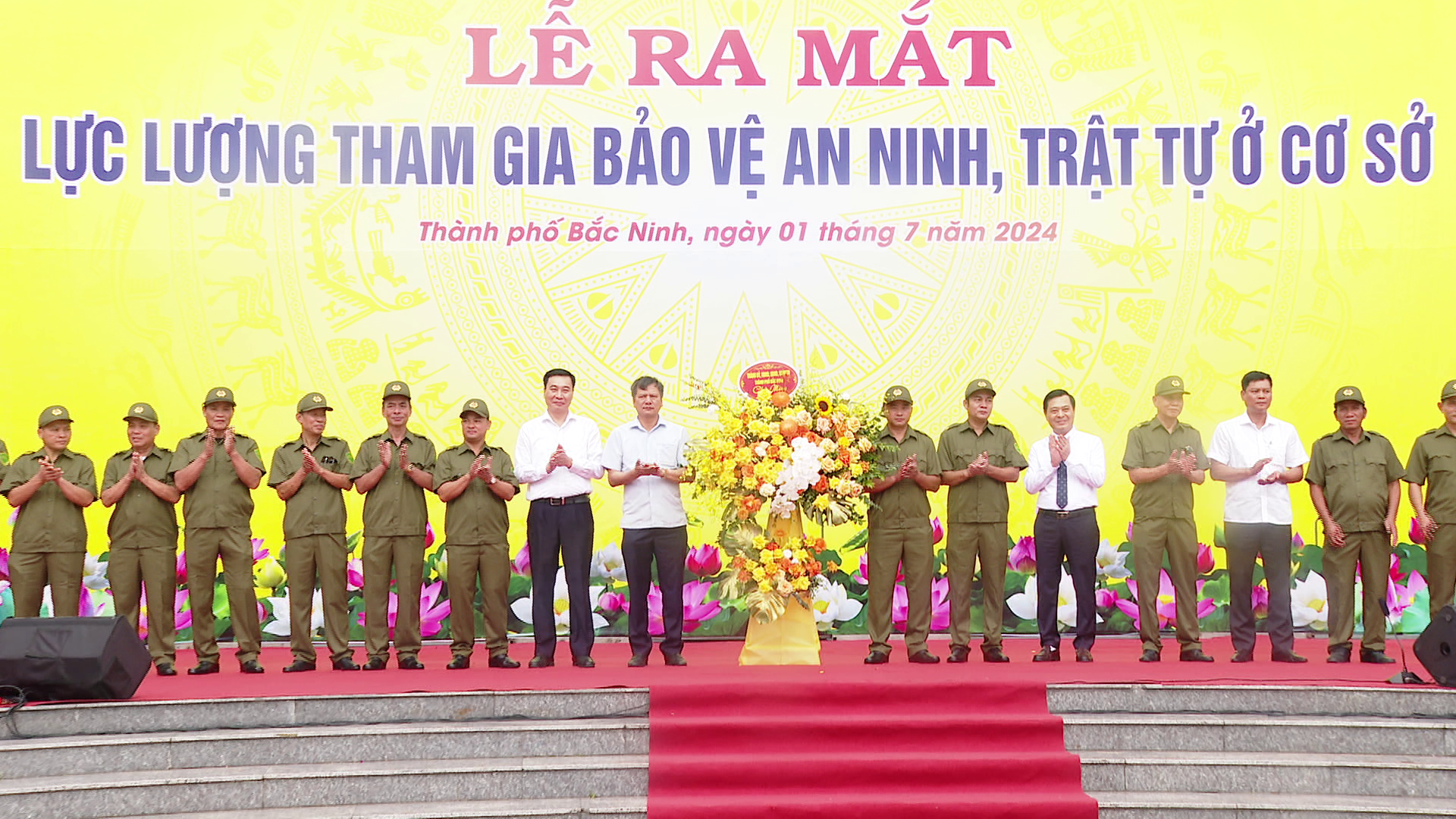 Thành phố Bắc Ninh ra mắt lực lượng tham gia bảo vệ an ninh, trật tự cơ sở