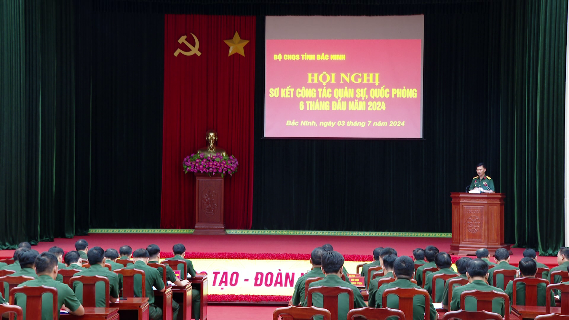 Sơ kết công tác Quân sự, Quốc phòng 6 tháng đầu năm 2024