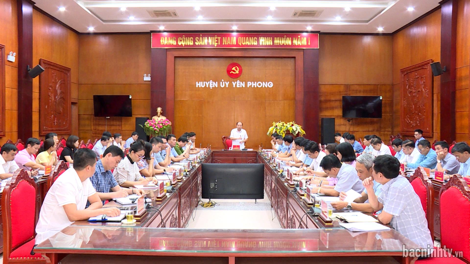 Hội nghị Ban chấp hành Đảng bộ huyện Yên Phong lần thứ 19 mở rộng      