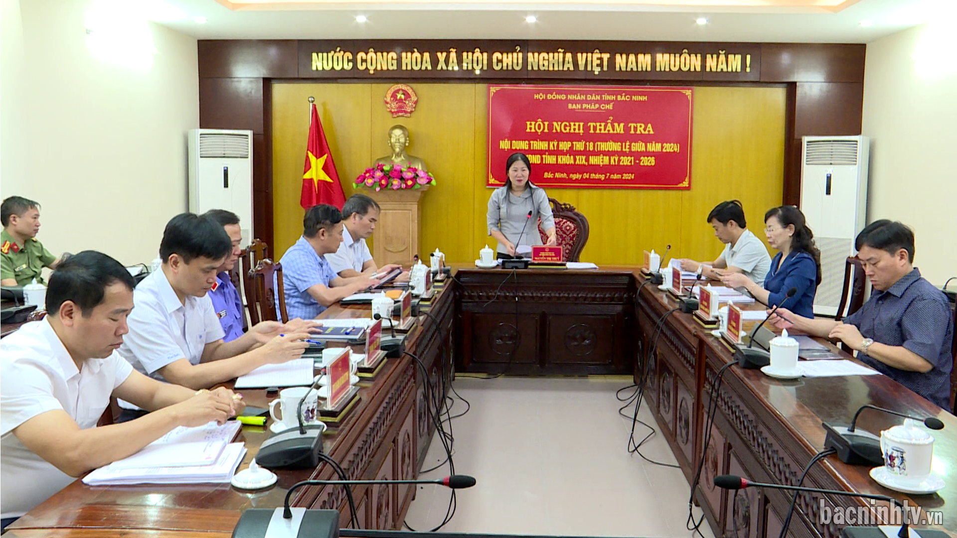 Ban Pháp chế HĐND tỉnh thẩm tra Báo cáo, Tờ trình Kỳ họp thường kỳ giữa năm 2024 HĐND tỉnh khóa XIX         