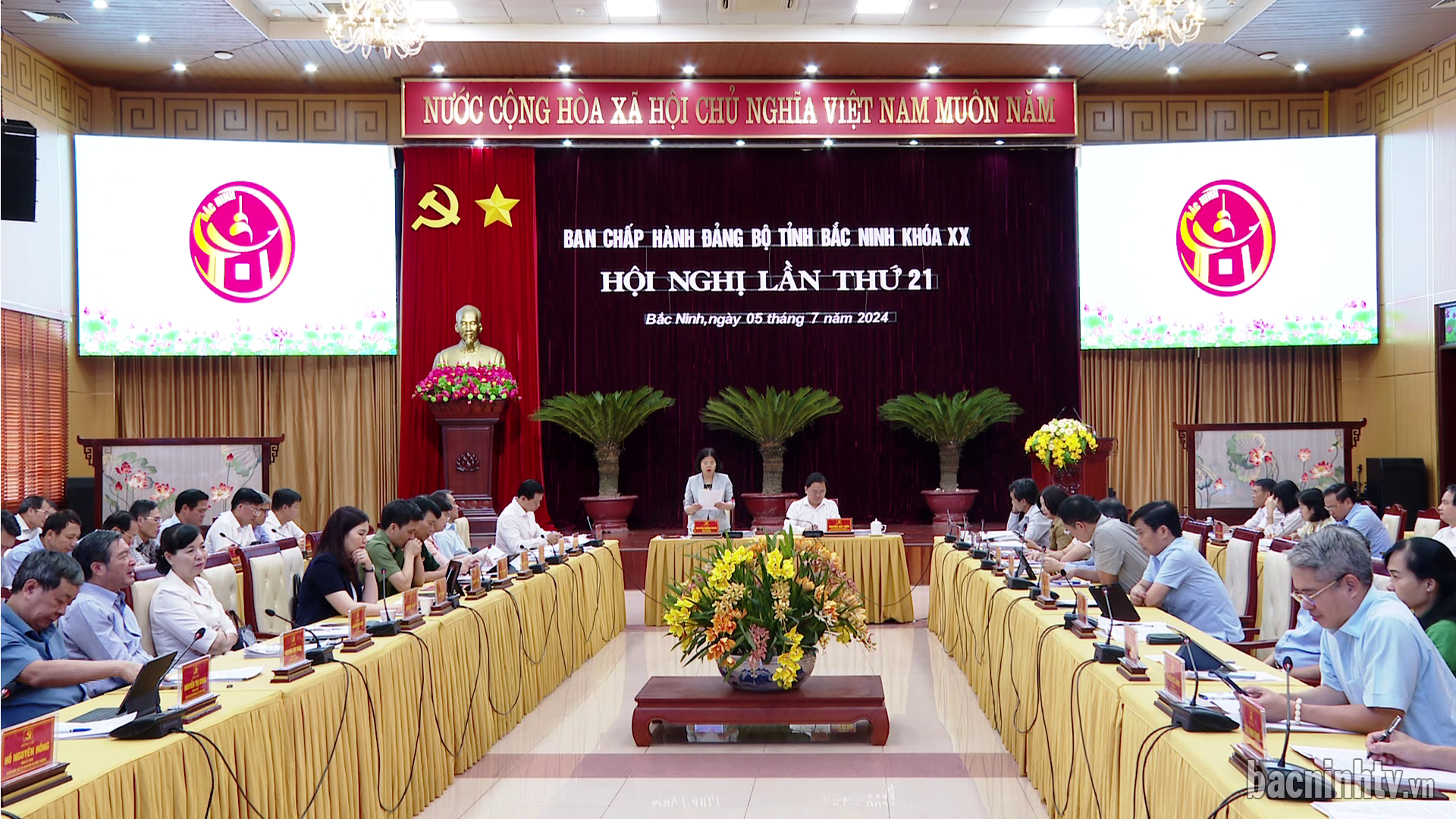 Hội nghị Ban chấp hành Đảng bộ tỉnh lần thứ 21