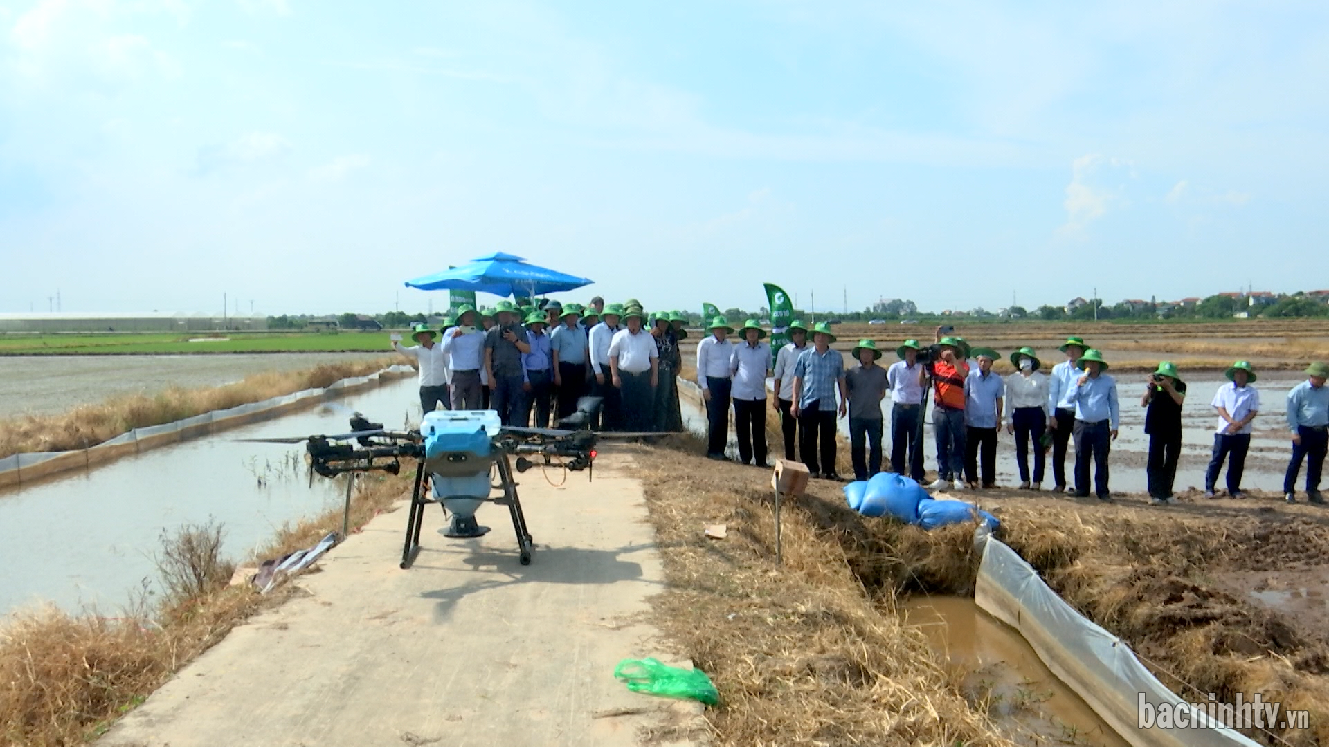 Trình diễn cánh đồng công nghệ thông minh      