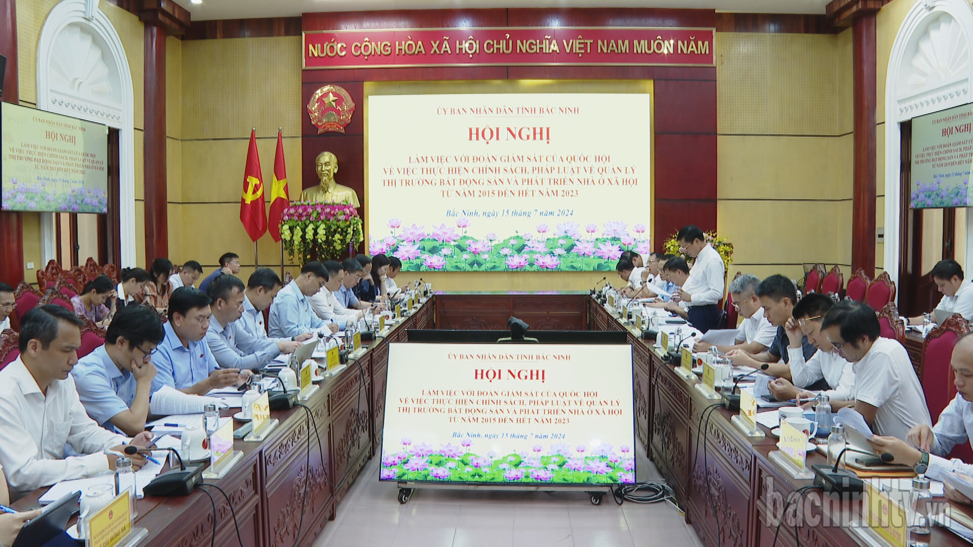 Đoàn giám sát Ủy ban Kinh tế của Quốc hội làm việc với UBND tỉnh Bắc Ninh