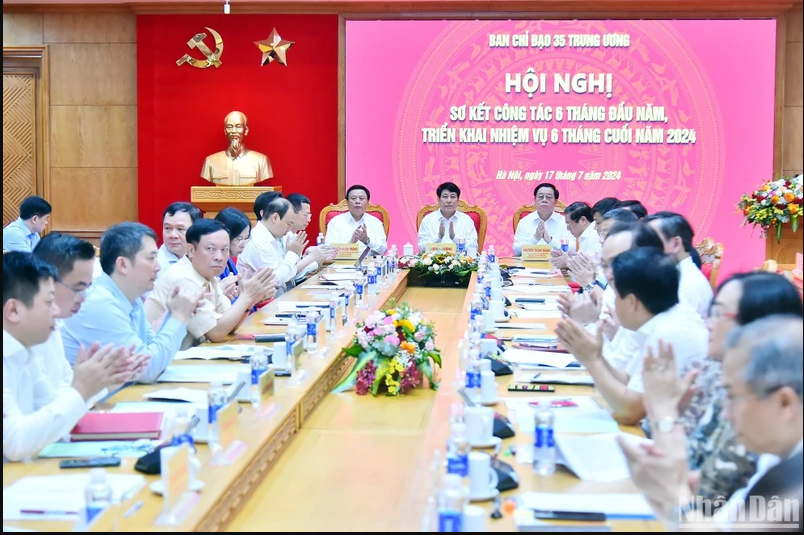 Ban Chỉ đạo 35 Trung ương tổ chức Hội nghị sơ kết 6 tháng đầu năm, triển khai nhiệm vụ 6 tháng cuối năm 2024