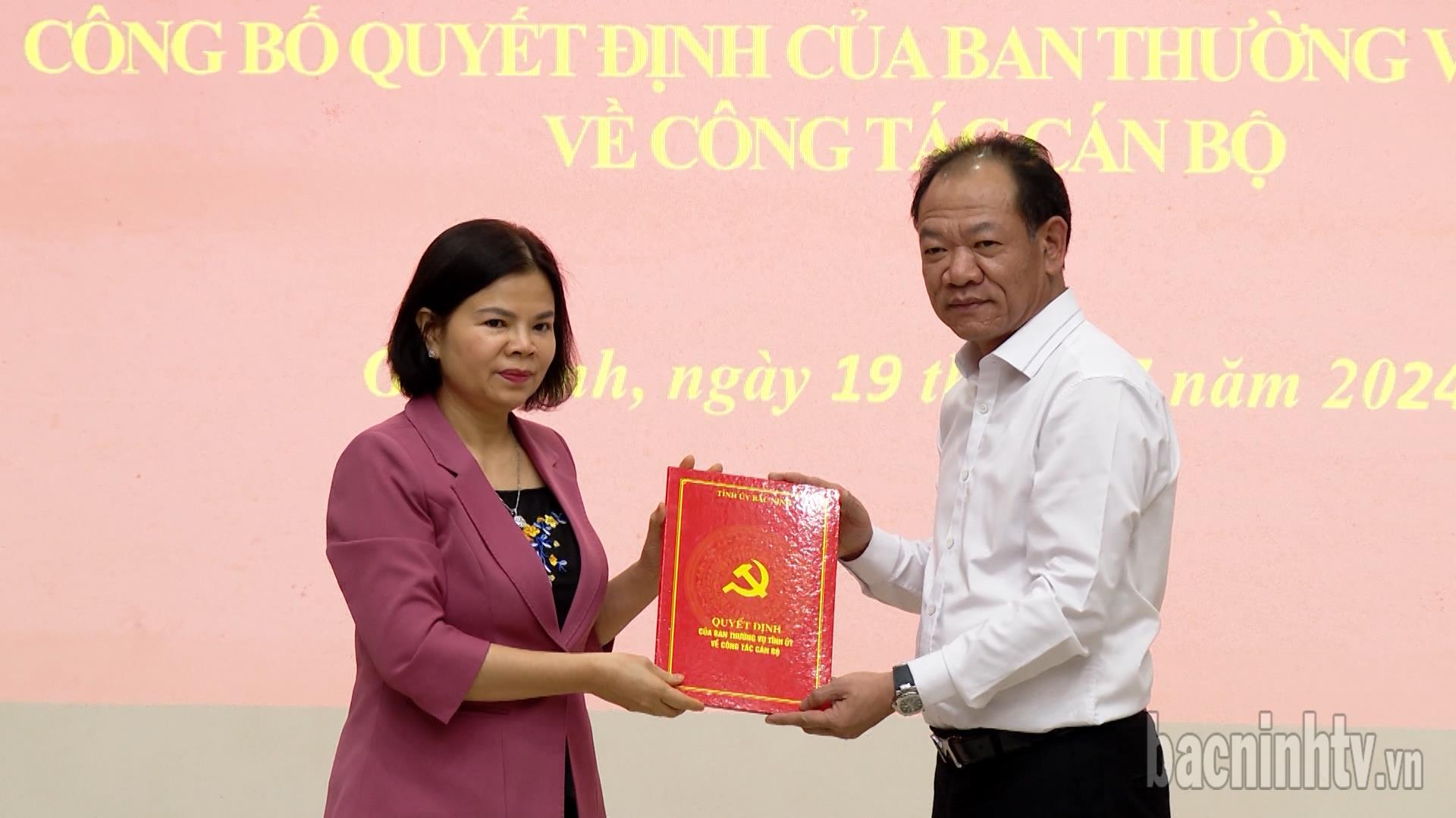 Chuẩn y chức danh Bí thư Huyện ủy Gia Bình           