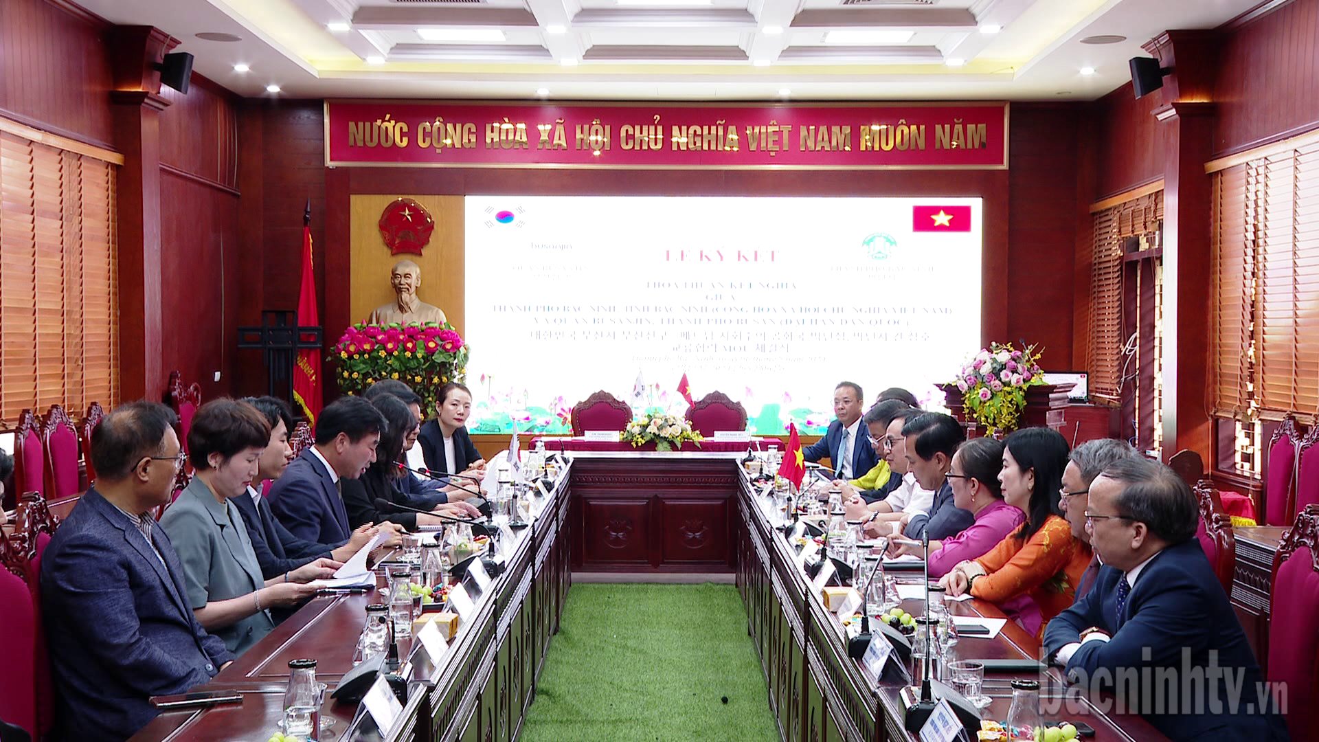 Ký kết thỏa thuận kết nghĩa giữa thành phố Bắc Ninh và Quận Busanjin (Hàn Quốc)