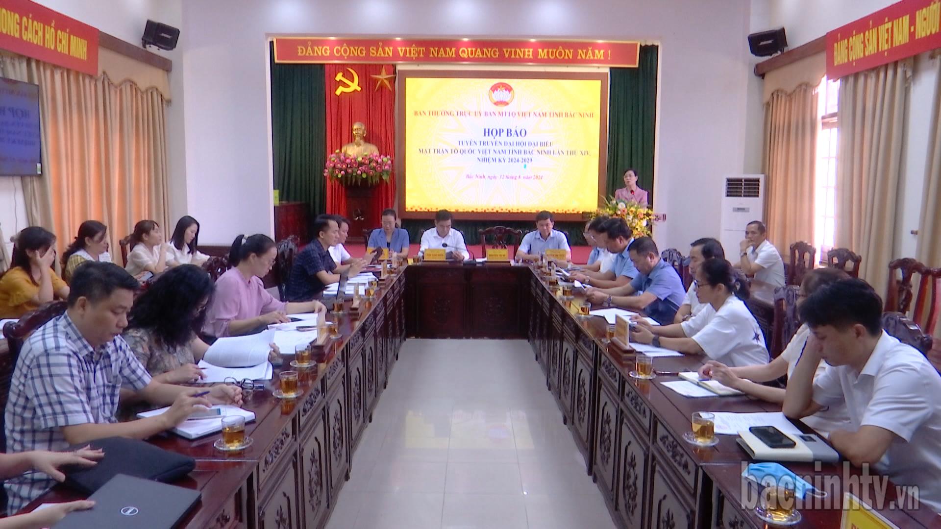 Họp báo truyên truyền Đại hội đại biểu MTTQ tỉnh lần thứ XIV