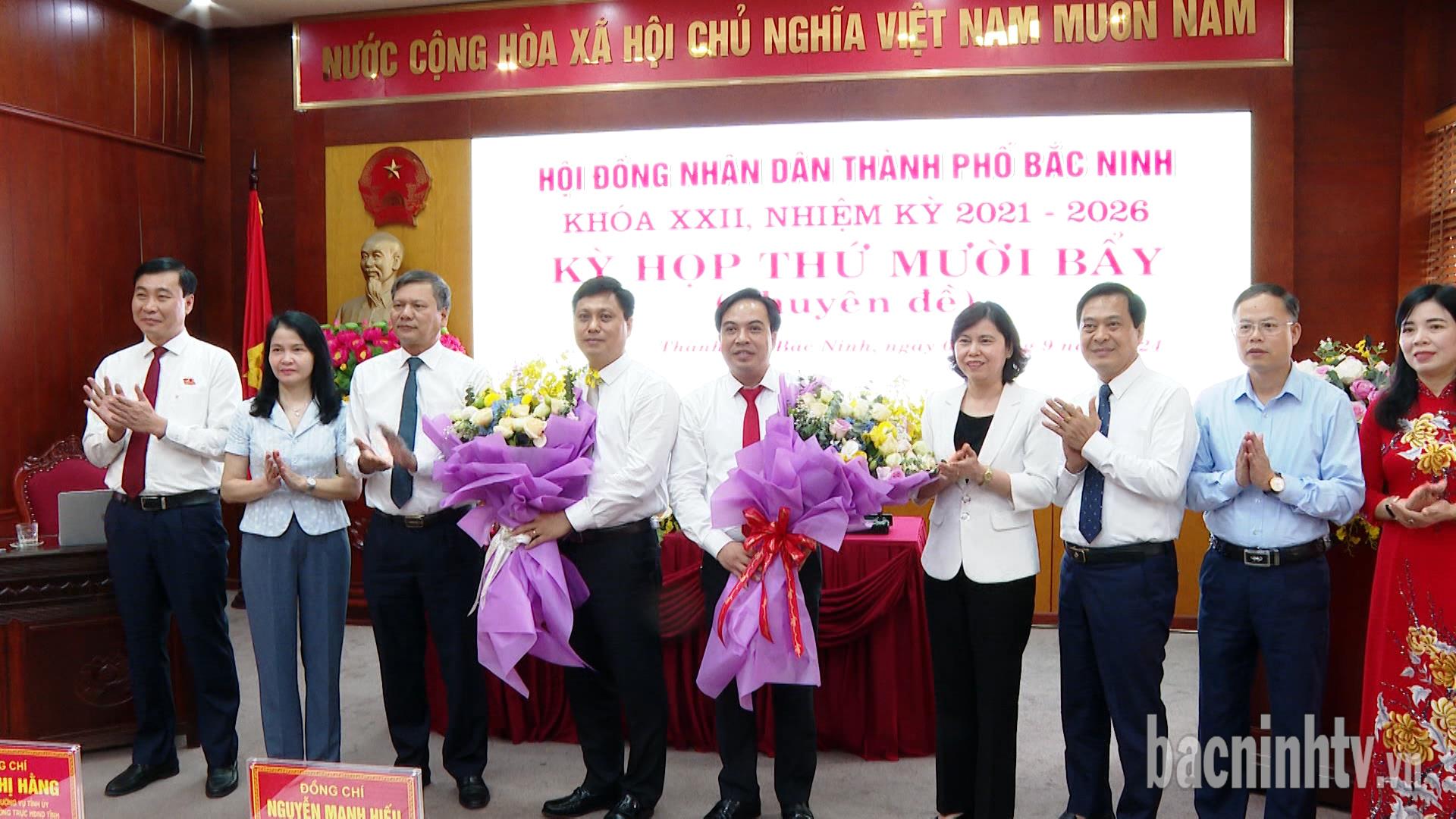 Kiện toàn 2 Phó Chủ tịch UBND thành phố Bắc Ninh