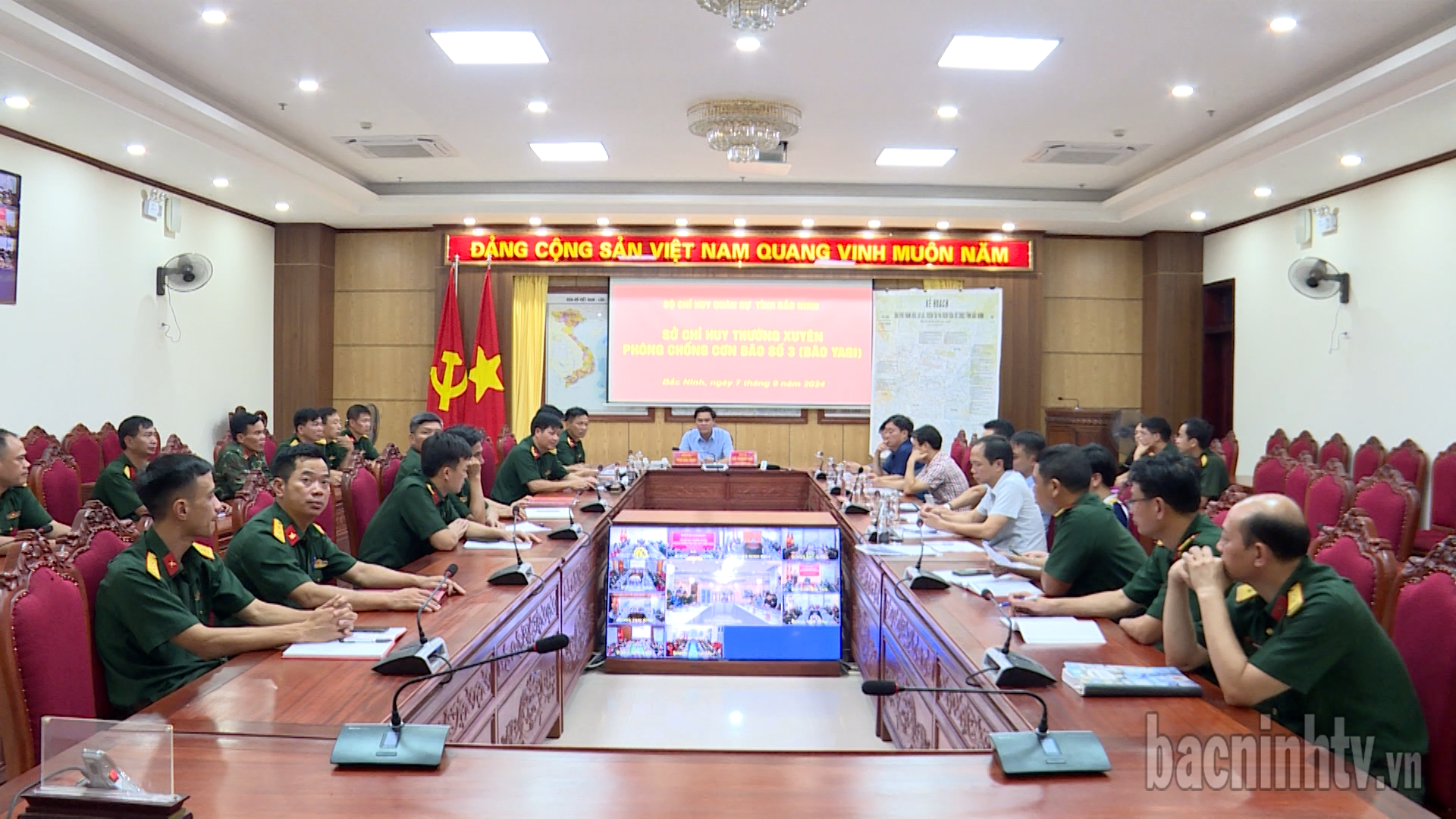 Sở Chỉ huy tiền phương chỉ đạo phòng, chống khắc phục hậu quả bão số 3