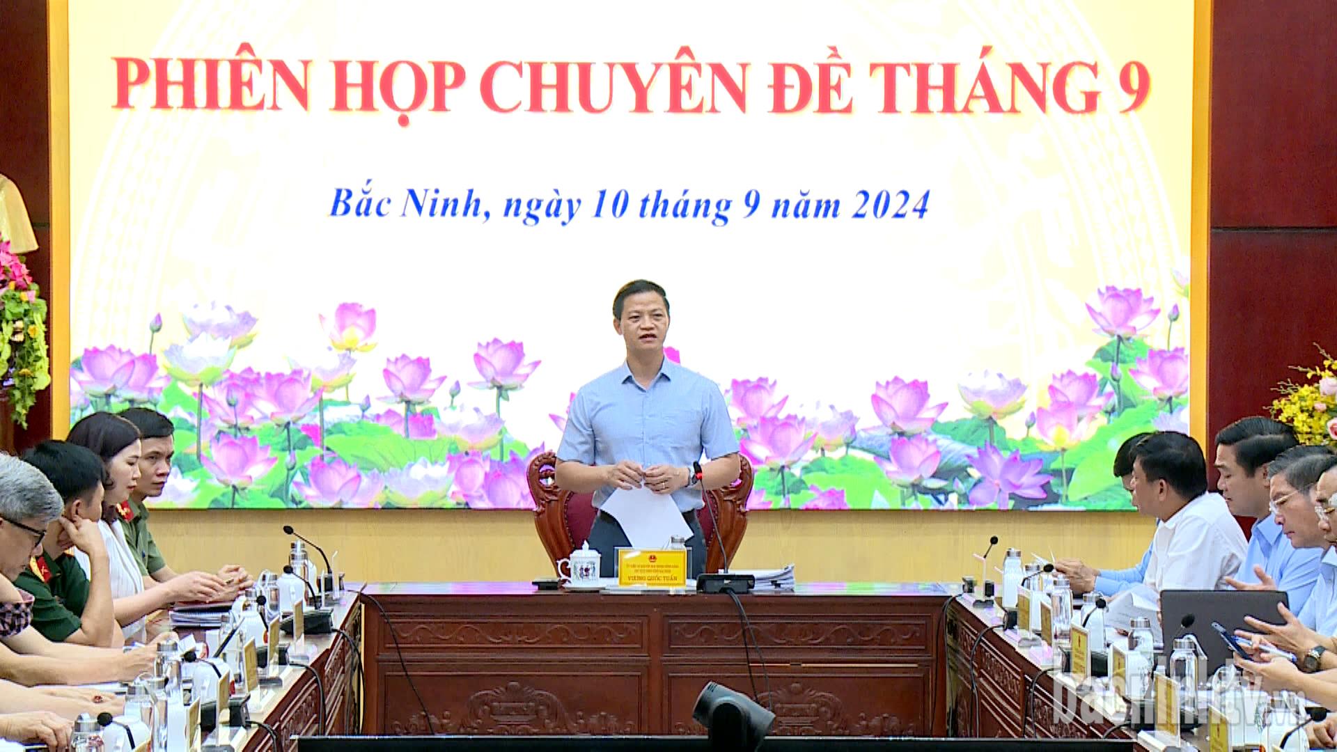 UBND tỉnh họp phiên chuyên đề tháng 9