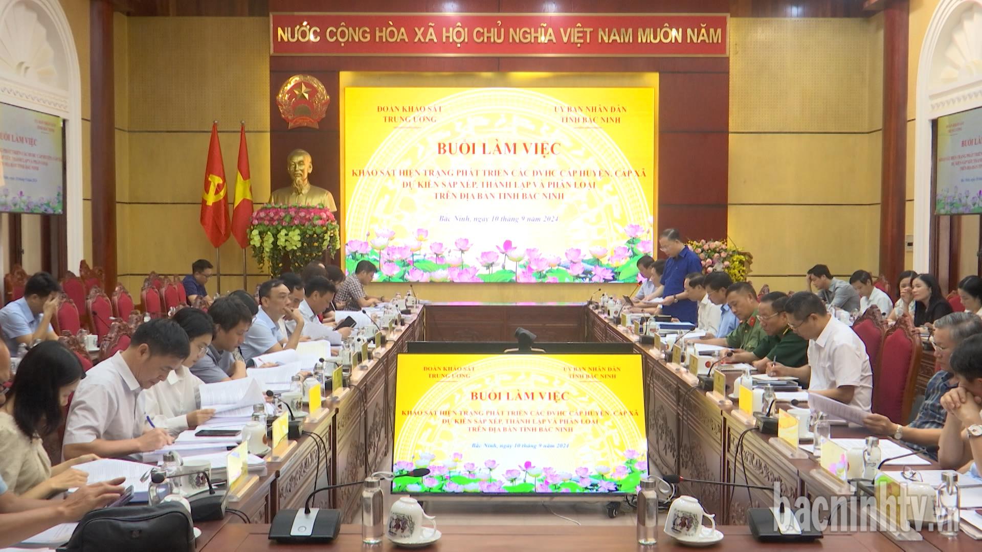 Đoàn công tác liên ngành của Trung ương làm việc tại tỉnh Bắc Ninh