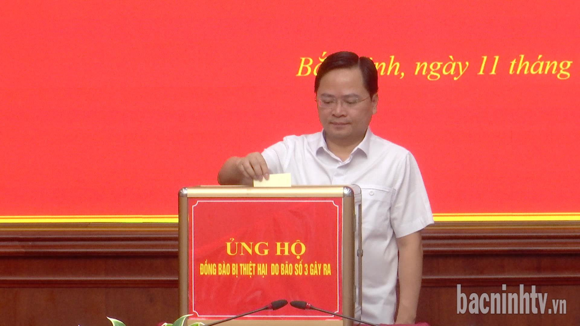 Bắc Ninh phát động ủng hộ đồng bào bị thiệt hại do bão số 3 gây ra