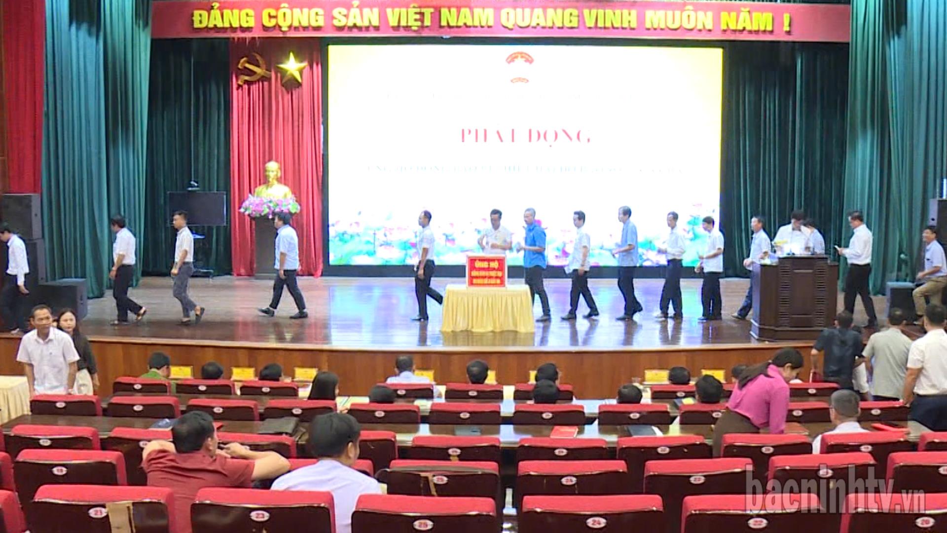 Ủy ban MTTQ thị xã Quế Võ và huyện Yên Phong  phát động ủng hộ đồng bào bị thiệt hại do bão số 3