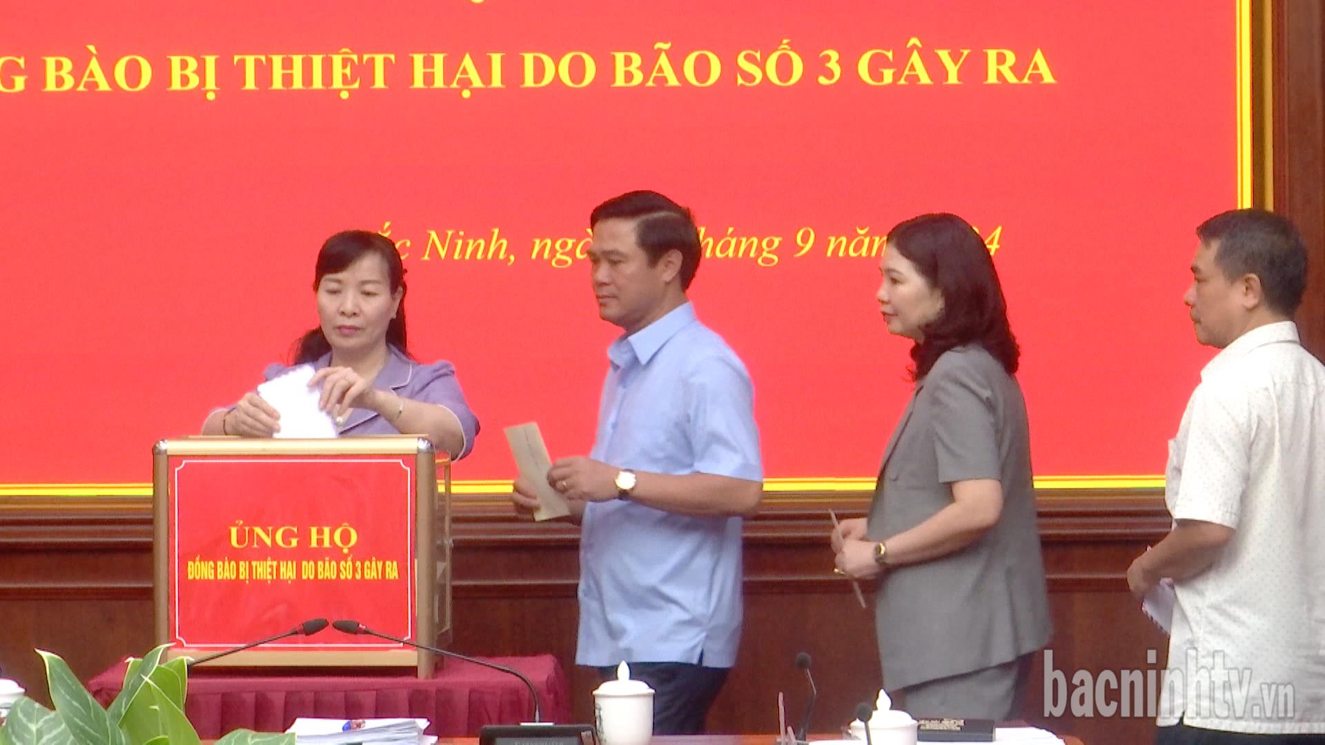Bắc Ninh tiếp nhận hơn 5 tỷ đồng ủng hộ đồng bào  bị thiệt hại do cơn bão số 3