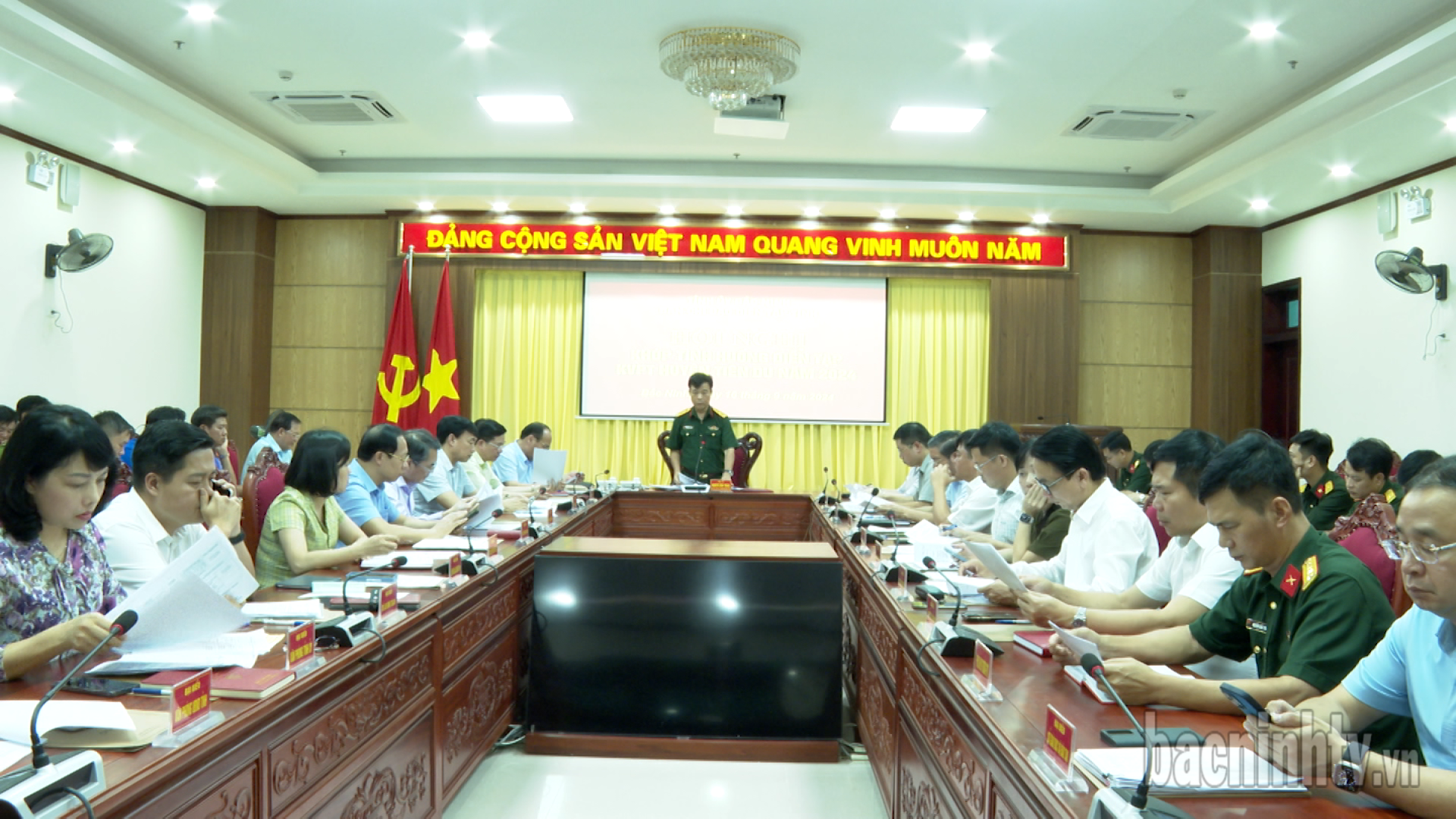 Khớp tình huống diễn tập khu vực phòng thủ huyện Tiên Du