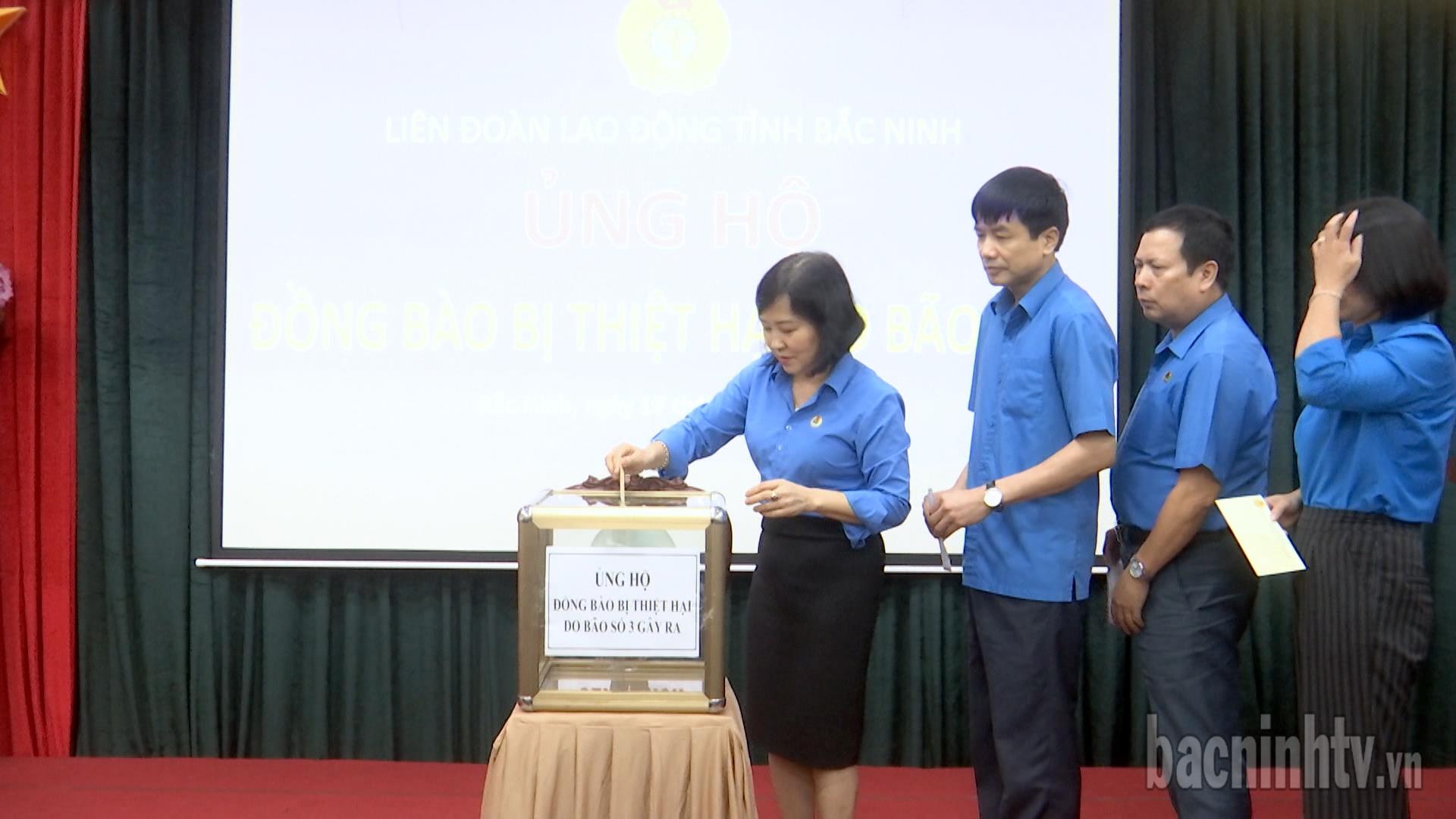 Các cơ quan, đơn vị tỉnh Bắc Ninh phát động ủng hộ đồng bào bị ảnh hưởng do bão số 3