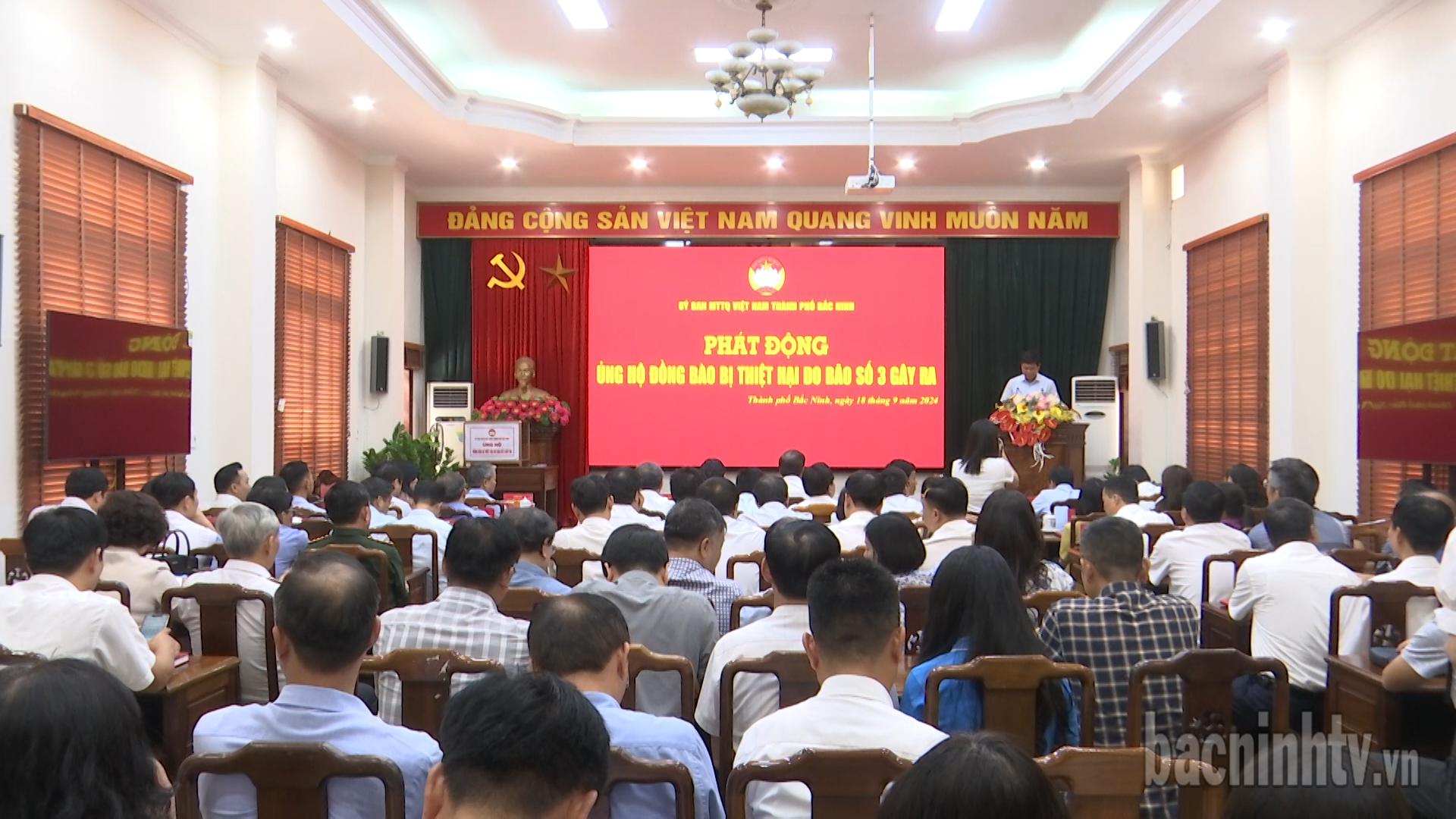 Uỷ ban MTTQ TP Bắc Ninh phát động ủng hộ đồng bào bị thiệt hại do bão số 3
