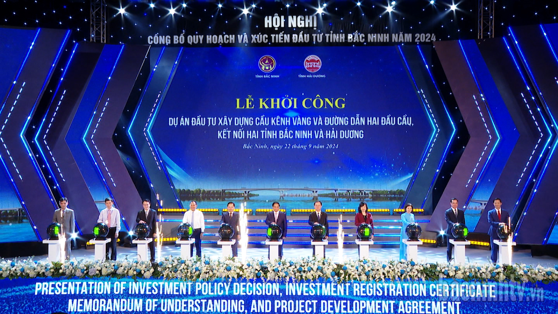 Khởi công dự án cầu Kênh Vàng và Dự án Khu nhà ở xã hội Quế Võ