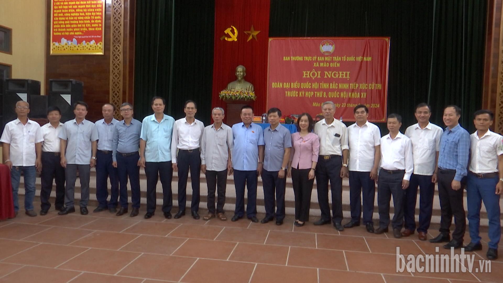Đoàn Đại biểu Quốc hội tỉnh tiếp xúc cử tri các địa phương