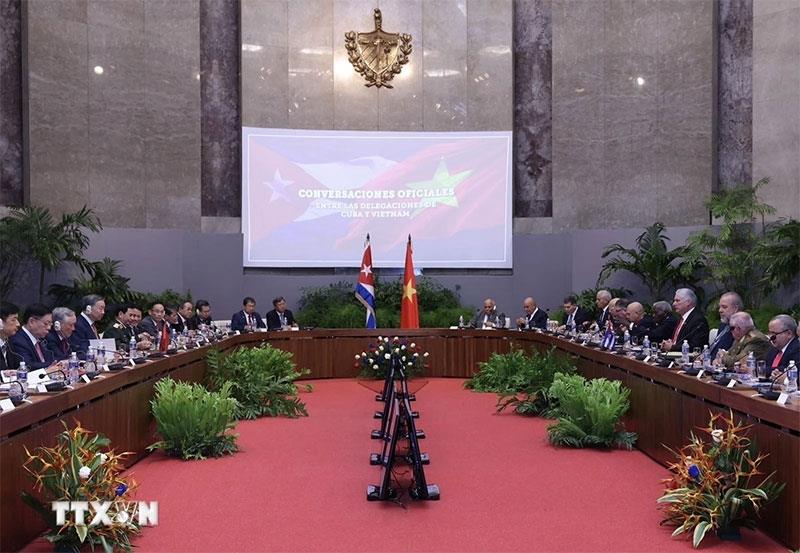 Tổng Bí thư, Chủ tịch nước Tô Lâm hội đàm cấp cao với Bí thư thứ nhất, Chủ tịch nước Cuba