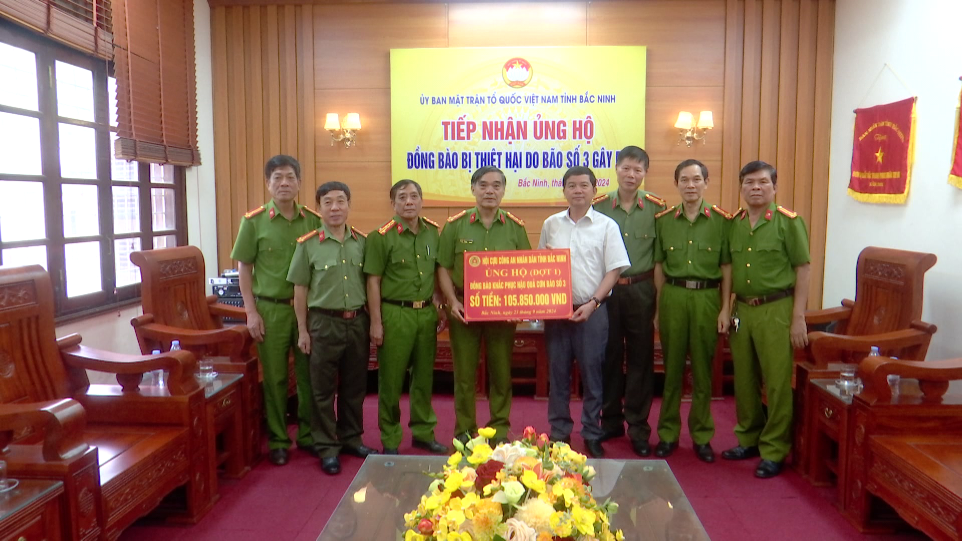 Bắc Ninh tiếp nhận hơn 38 tỷ đồng ủng hộ đồng bào khắc phục thiệt hại do bão số 3