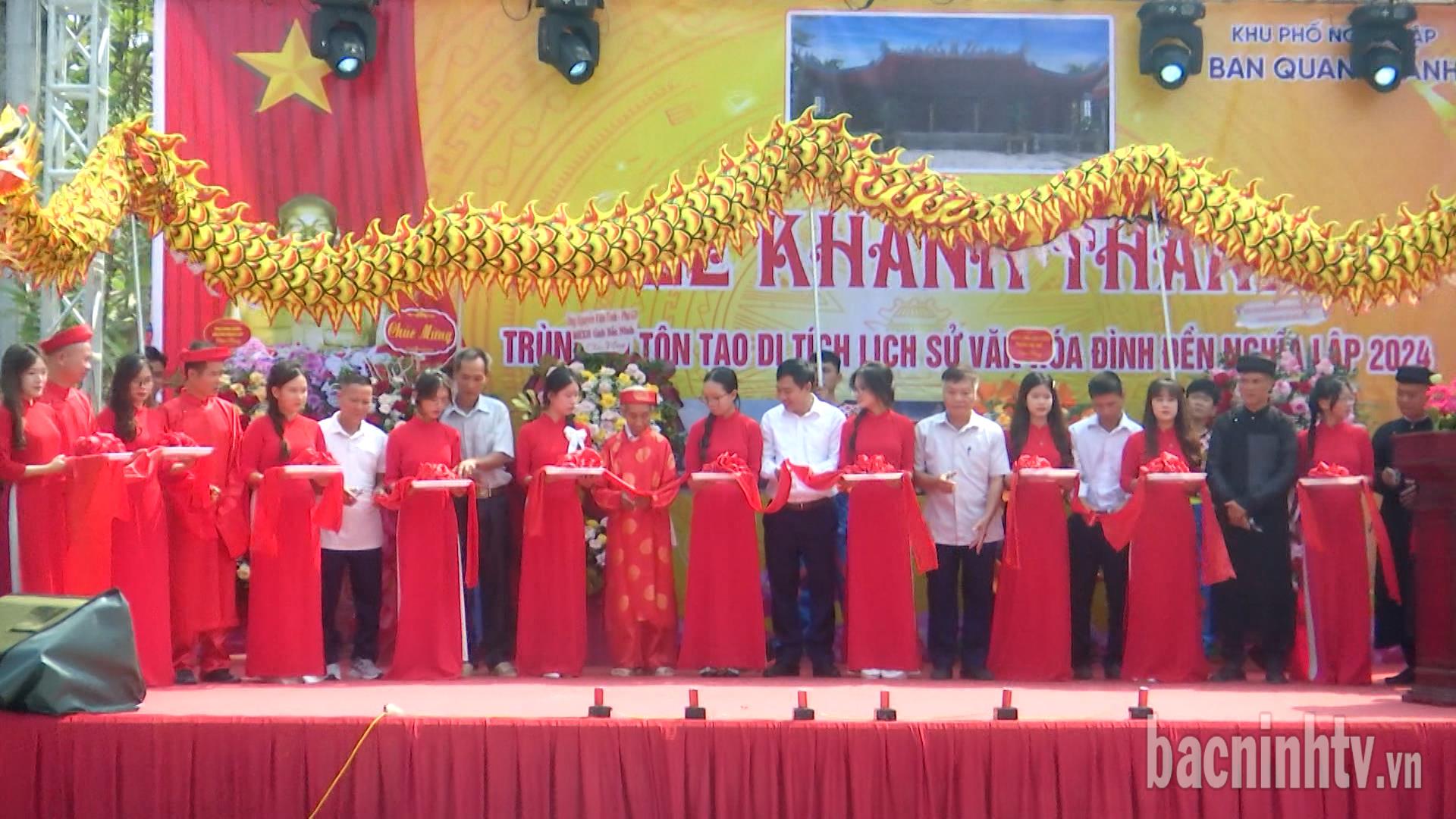 Khánh thành trùng tu, tôn tạo di tích lịch sử văn hóa quốc gia đình, đền Nghĩa Lập 
