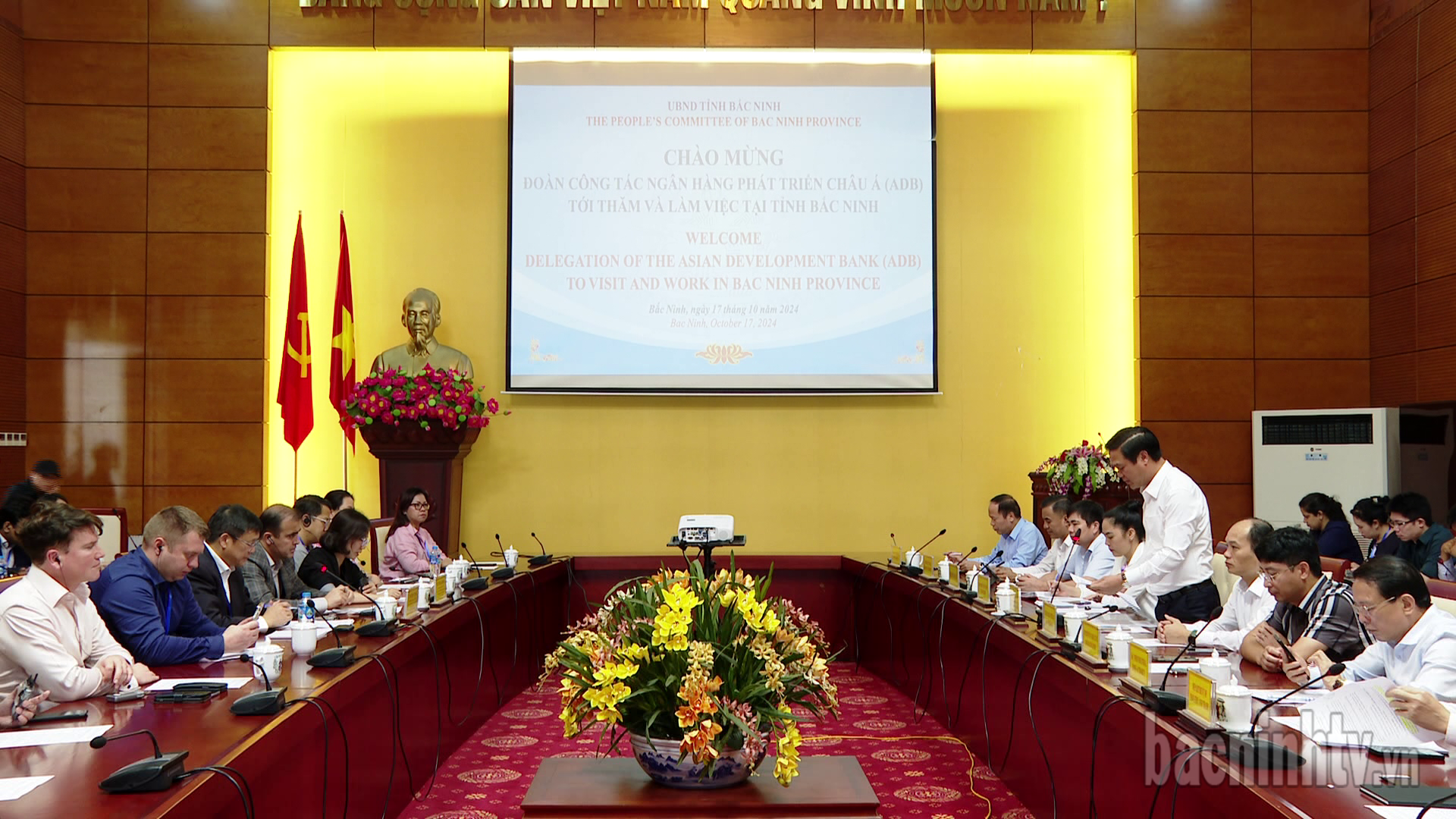 Lãnh đạo UBND tỉnh tiếp Ngân hàng Phát triển Châu Á (ADB)