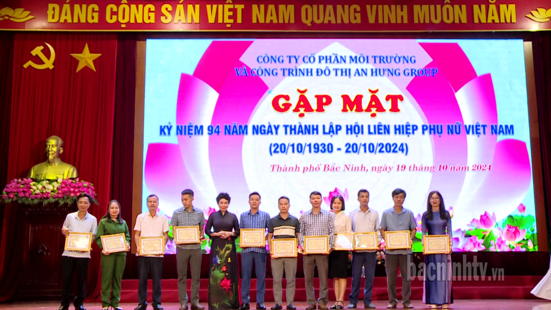 Công CP Môi trường An Hưng khen thưởng công tác khắc phục hậu quả cơn bão số 3