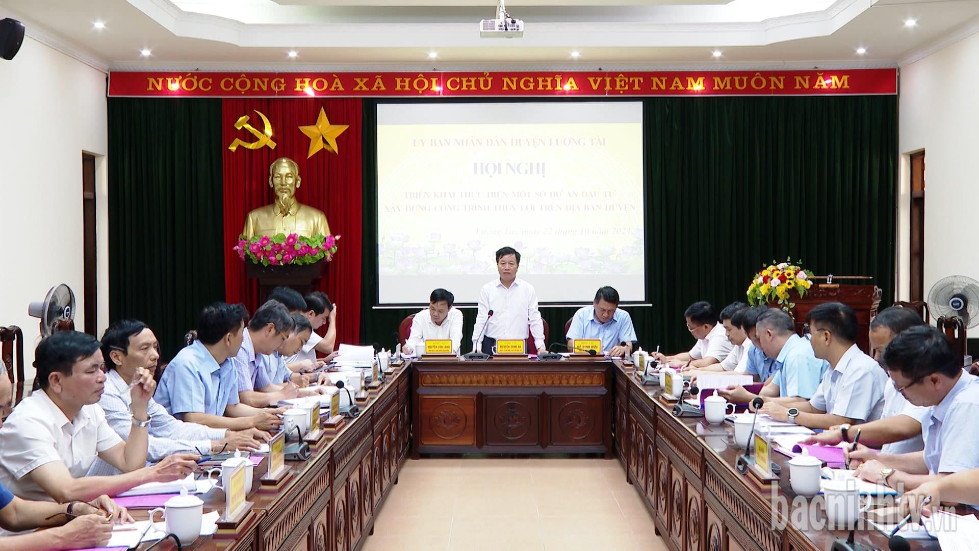 Đẩy nhanh tiến độ các công trình thủy lợi trên địa bàn huyện Lương Tài