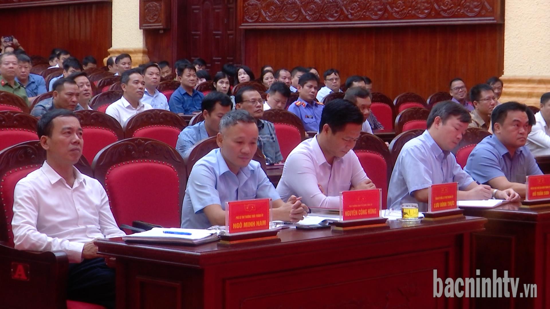 Thành ủy Từ Sơn quán triệt các văn bản về Đại hội đảng các cấp, nhiệm kỳ 2025-2030