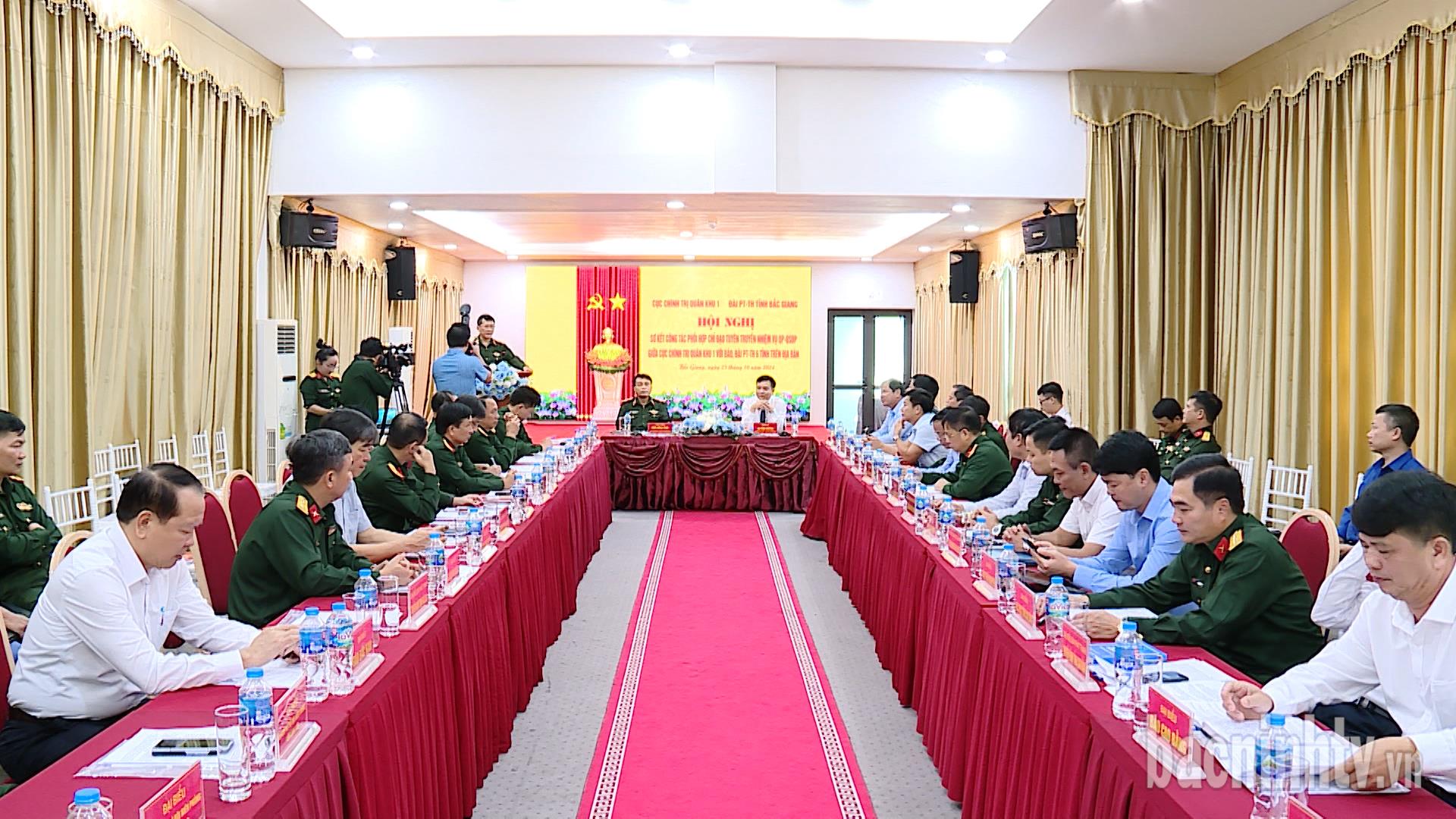 Sơ kết 2 năm thực hiện Quy chế phối hợp tuyên truyền nhiệm vụ quốc phòng - quân sự địa phương trên địa bàn Quân khu 1