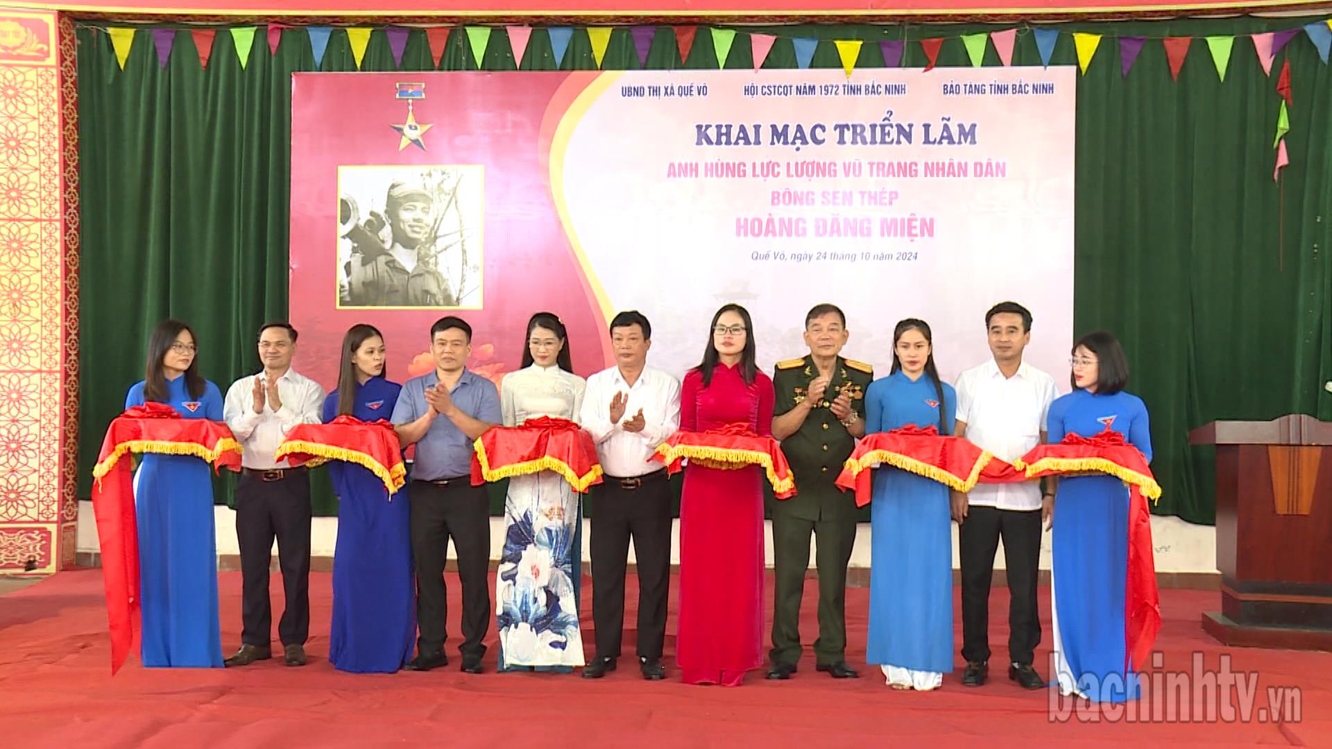 Triển lãm chuyên đề Anh hùng lực lượng vũ trang nhân dân, Bông sen thép Hoàng Đăng Miện