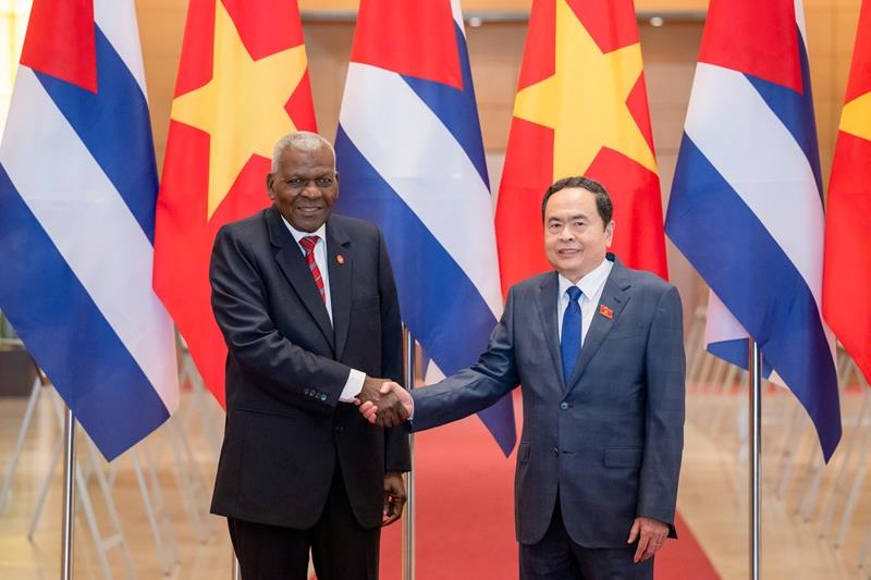 Chủ tịch Quốc hội Trần Thanh Mẫn hội đàm với Chủ tịch Quốc hội Chính quyền Nhân dân Cuba