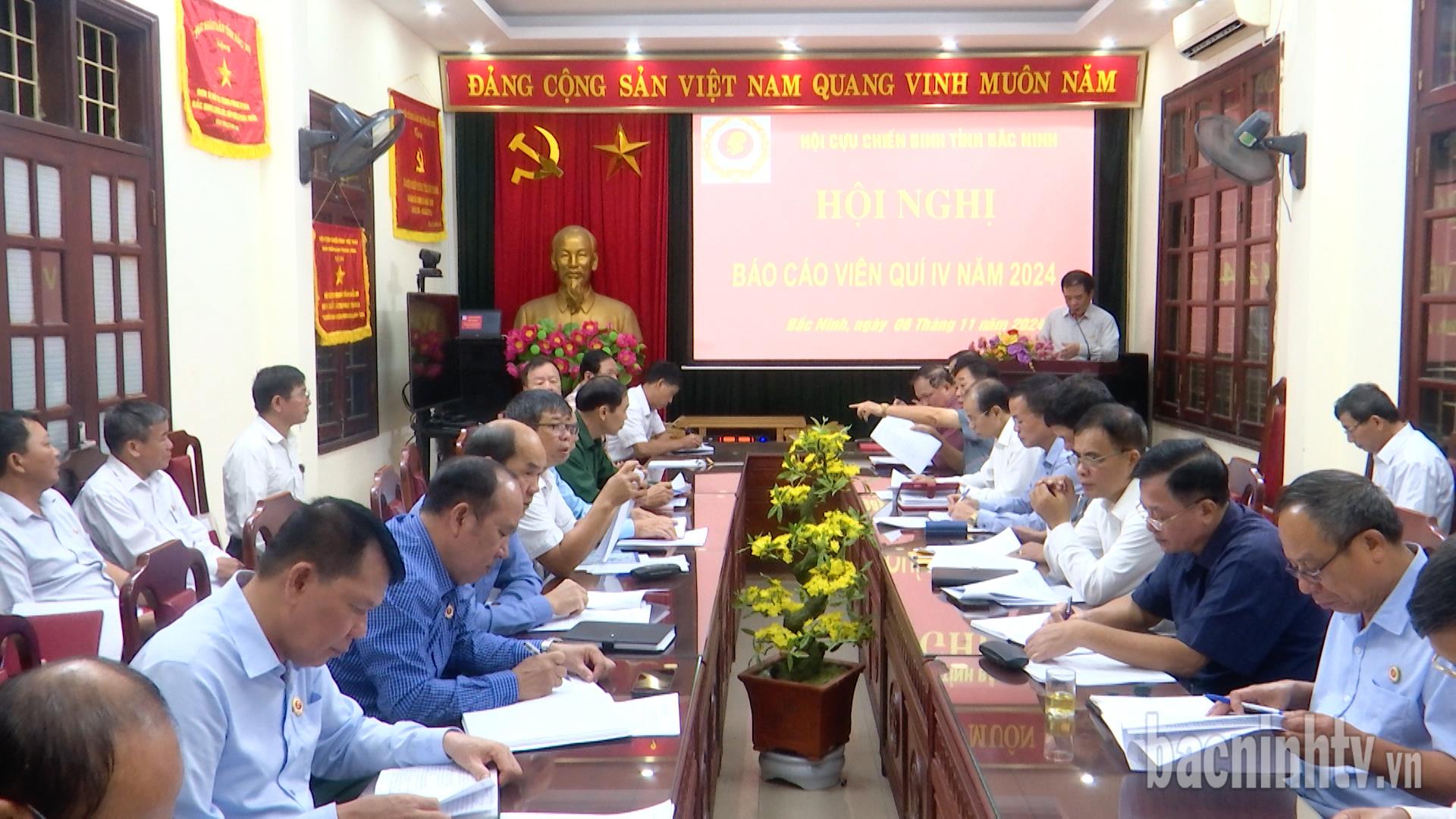 Hội nghị Báo cáo viên Hội Cựu chiến binh tỉnh quý IV năm 2024
