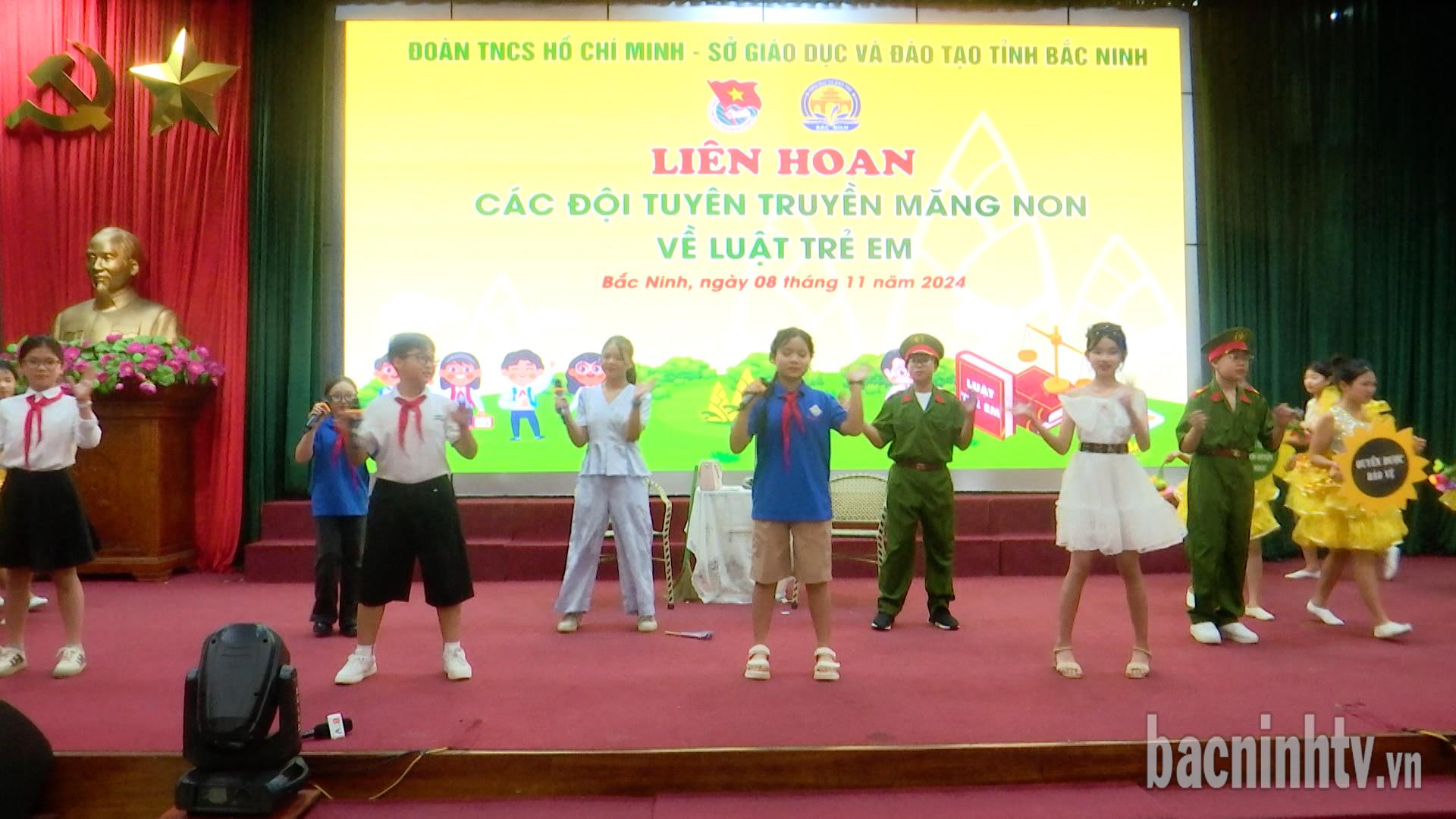 Liên hoan các đội tuyên truyền măng non về Luật Trẻ em năm 2024