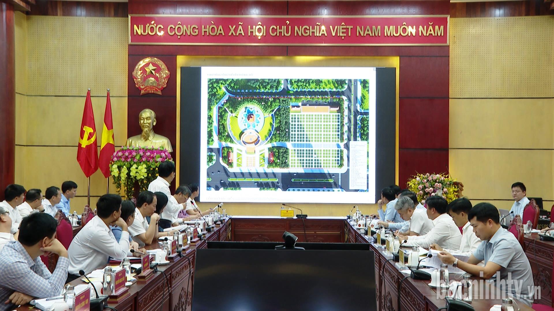 Chủ tịch UBND tỉnh làm việc về các dự án trọng điểm của thành phố Bắc Ninh