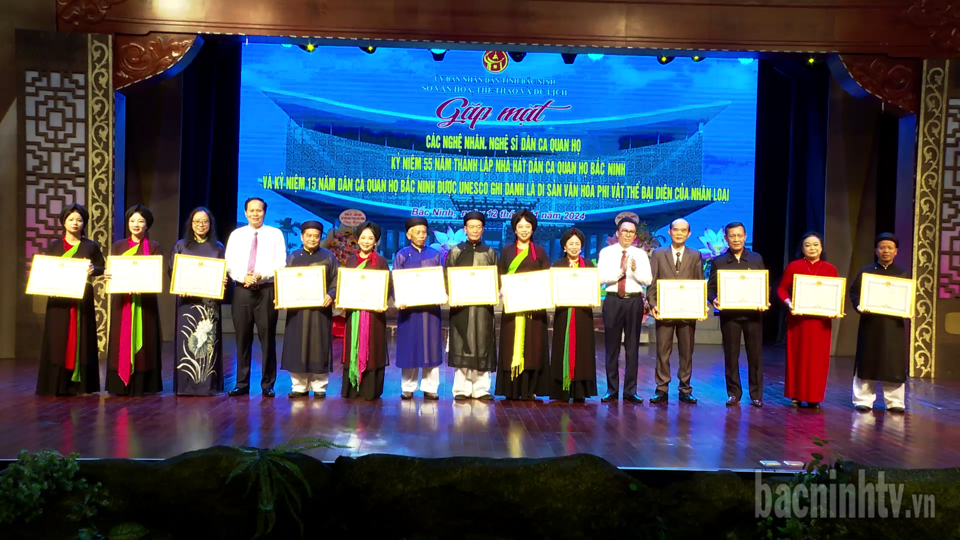 Kỷ niệm 55 năm thành lập Nhà hát Dân ca Quan họ Bắc Ninh